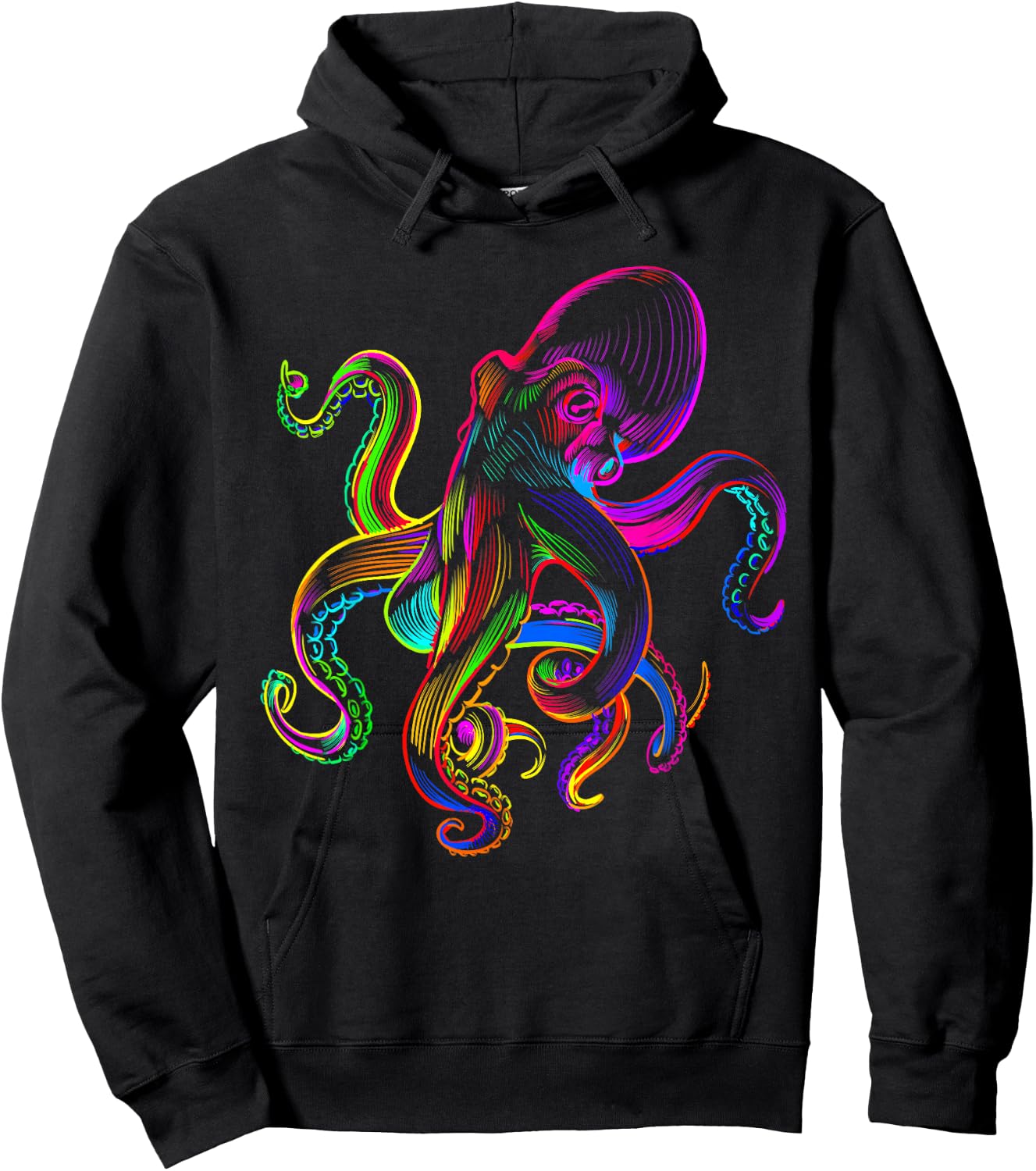 Funny octopus sea monster krakens Jellyfishes sea animals Hoodie - Hoodie | Black