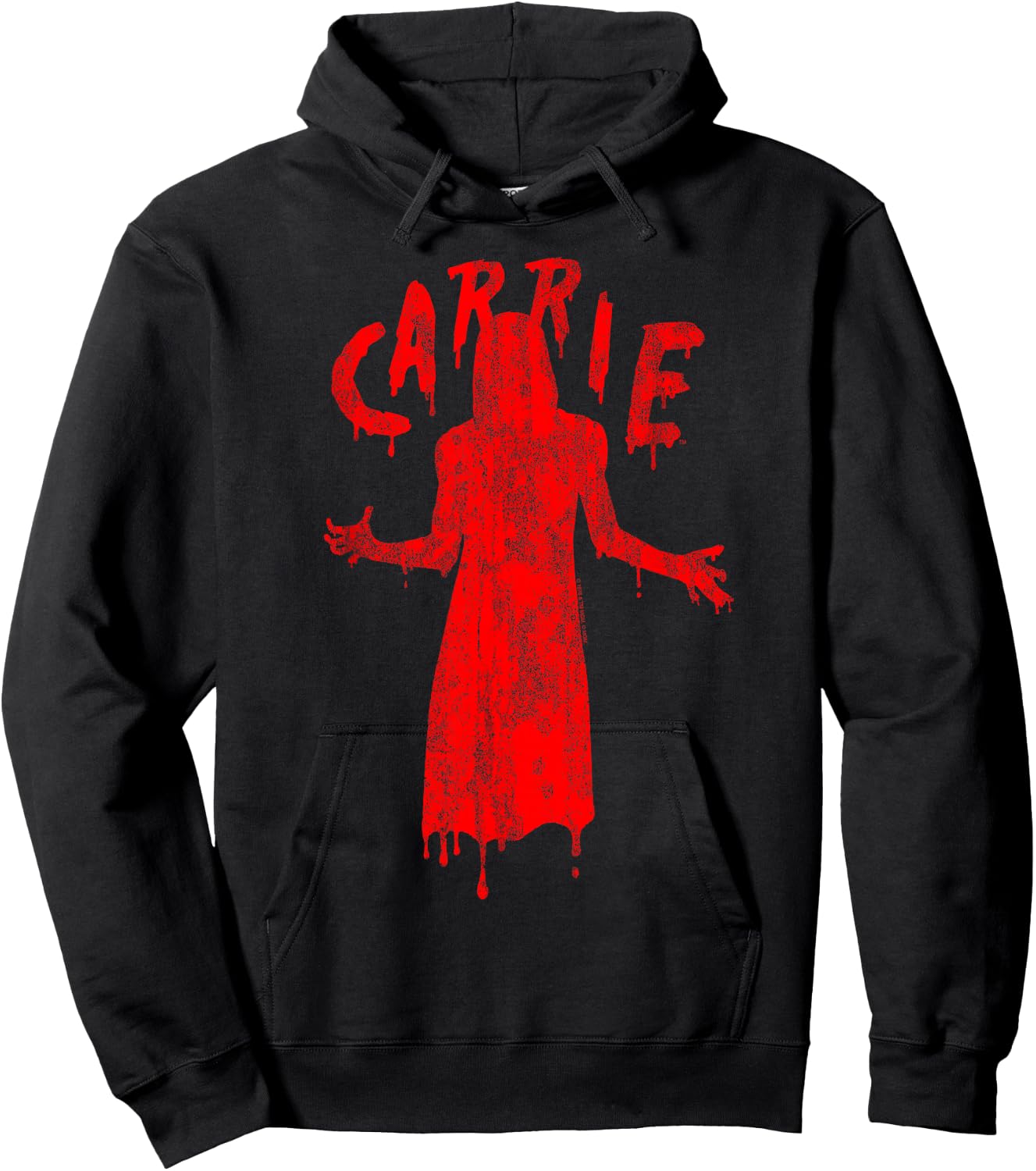 Carrie Official Movie - Black, -Adults, Short Sleeve, Small, , Modern, Neon Japanese Design Hoodie - Hoodie | Black