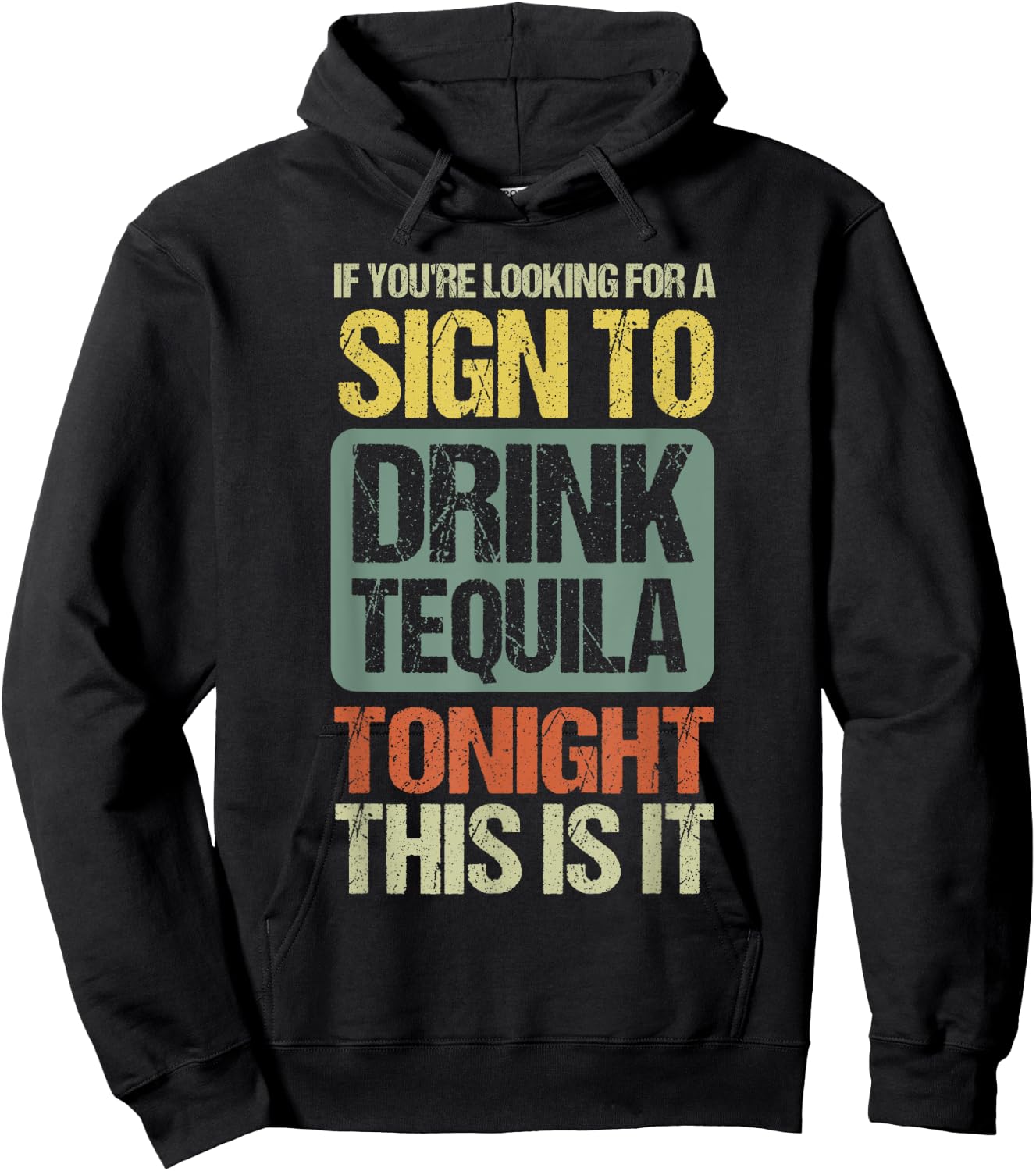 Mis Amigos Funny Salt Lime & Tacos Tequila Hoodie - Hoodie | Black