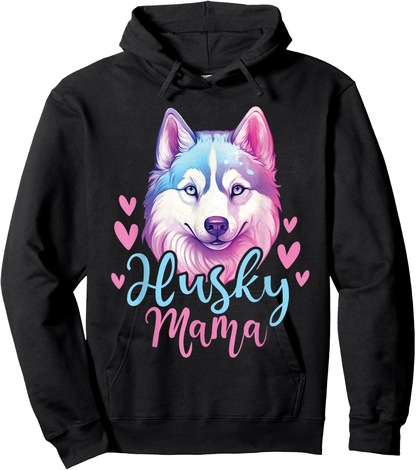Husky Mama - Siberian Husky Dog Owner Pet Animal Lover Hoodie - Hoodie | Black