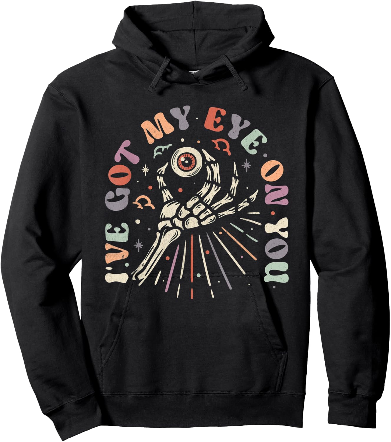 I've got my eye on you funny Halloween play on words gifts Hoodie - Hoodie | Black