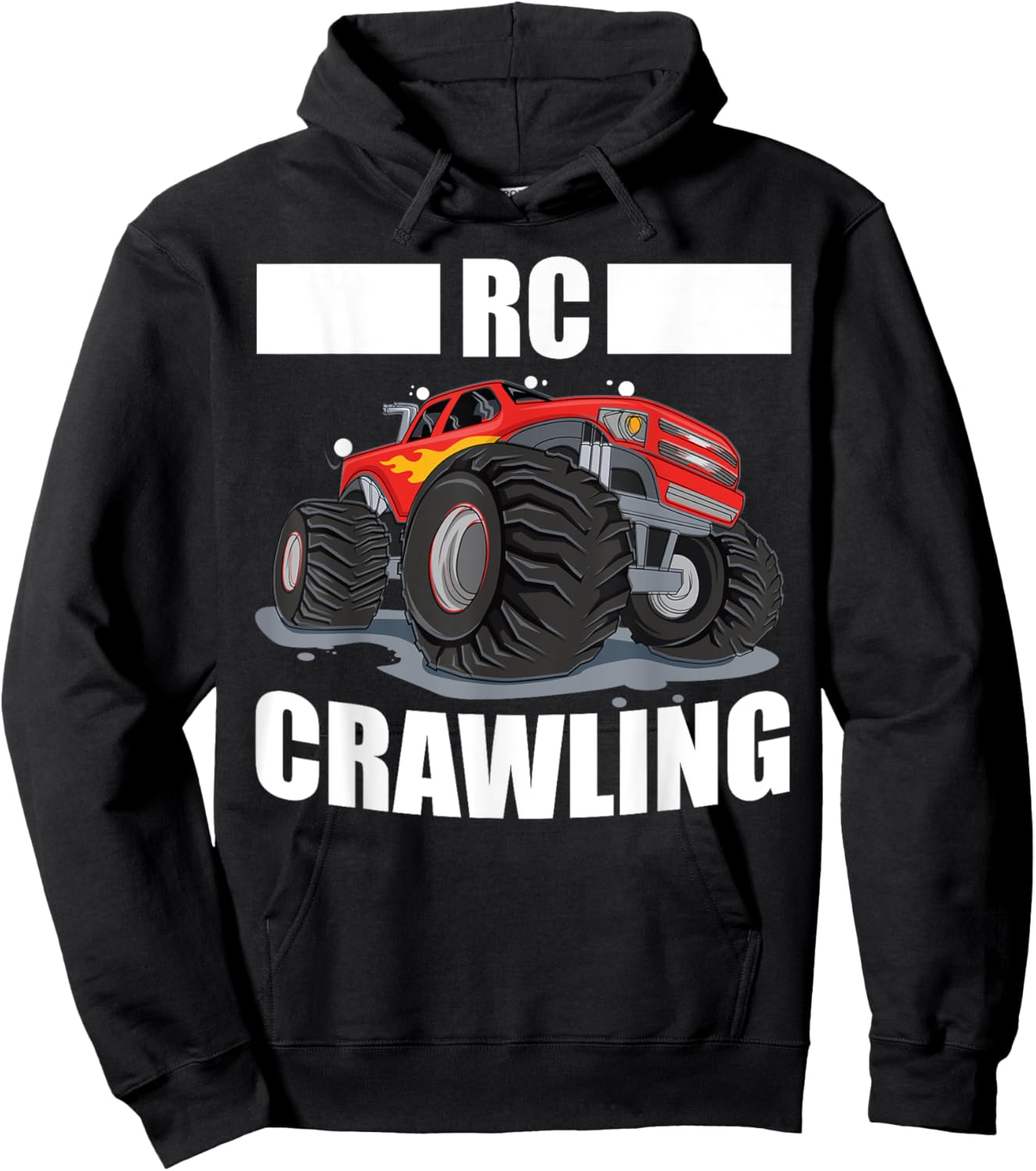 RC Crawling RC Crawler Funny RC Truck Remote Control Car Hoodie - Hoodie | Black