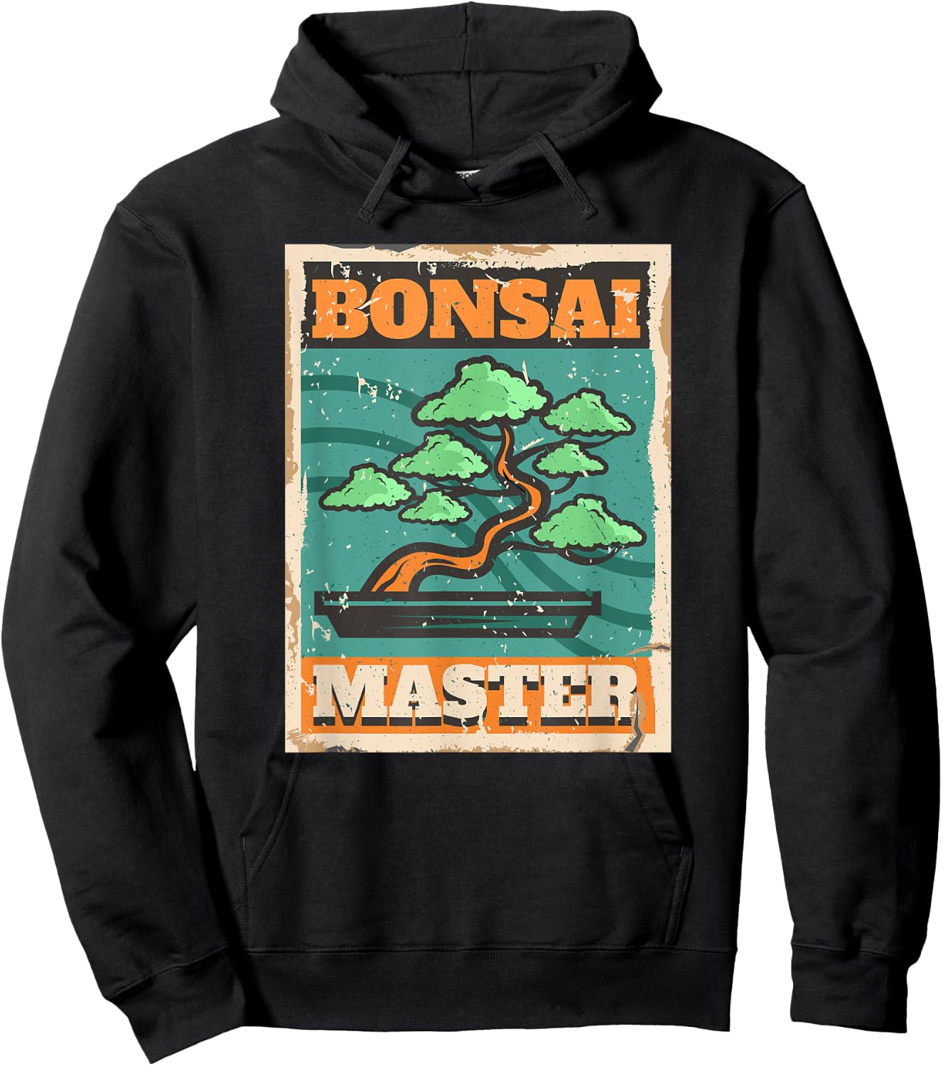 Vintage Bonsai Master Funny Bonzai Tree Lover Men Women Hoodie - Hoodie | Black