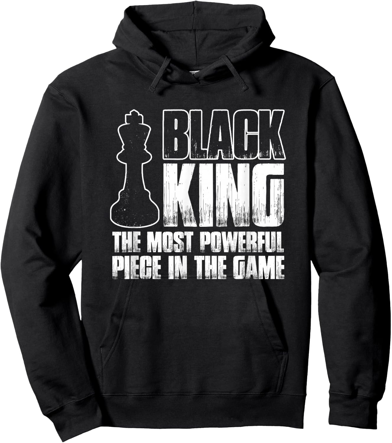 Black King Most Powerful Piece In Game | Chess Master Hoodie - Hoodie | Black