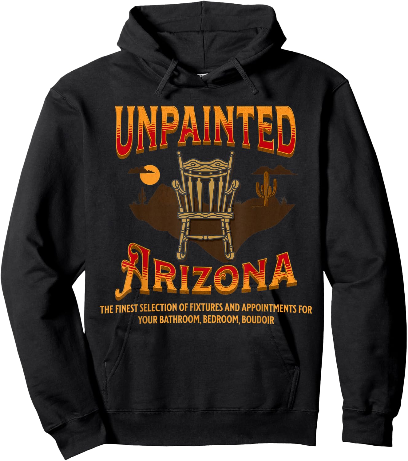Unpainted Arizona | Funny Retro 80s Movie Hoodie - Hoodie | Black