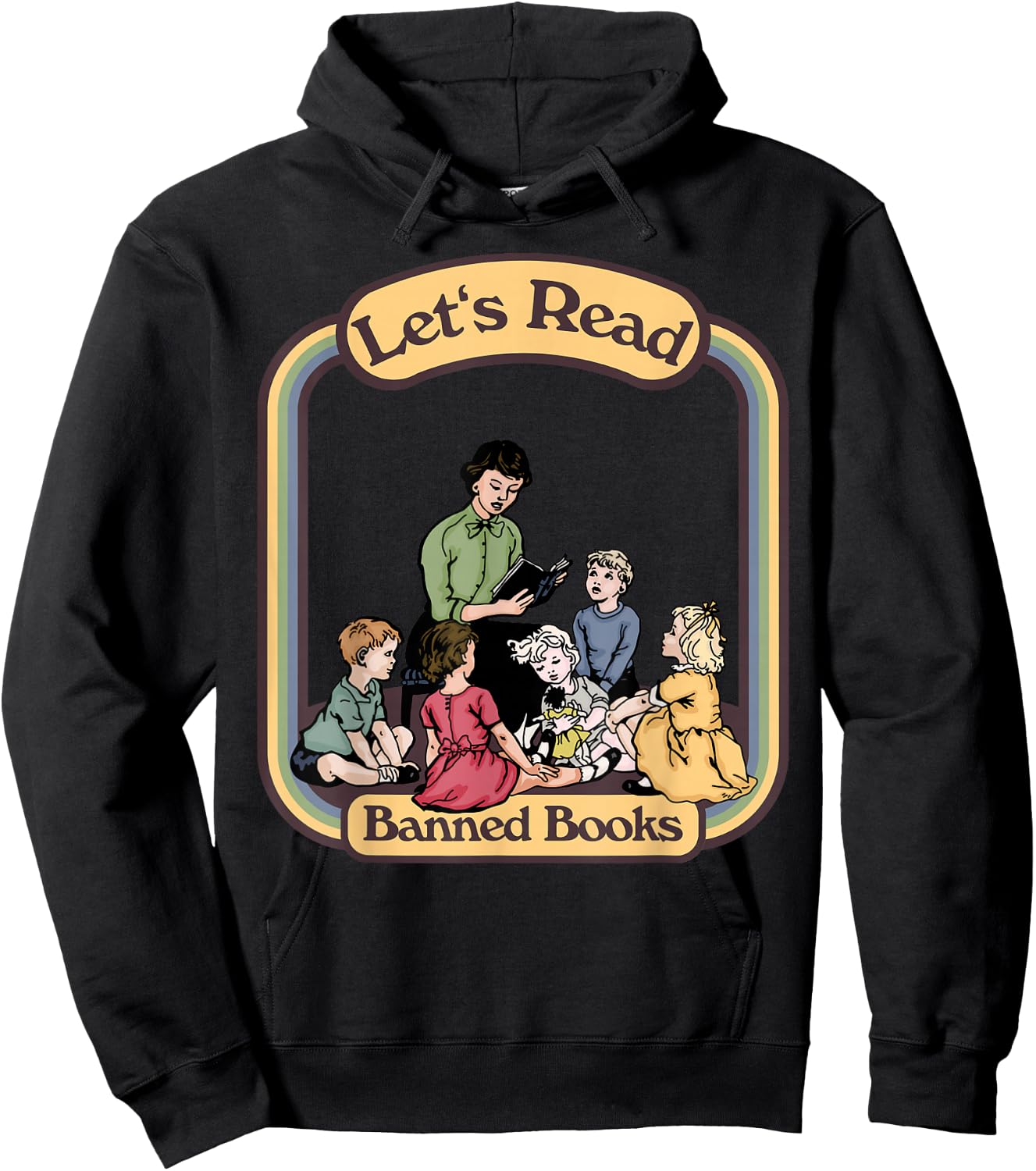 Let's Read Banned Books Hoodie - Hoodie | Black
