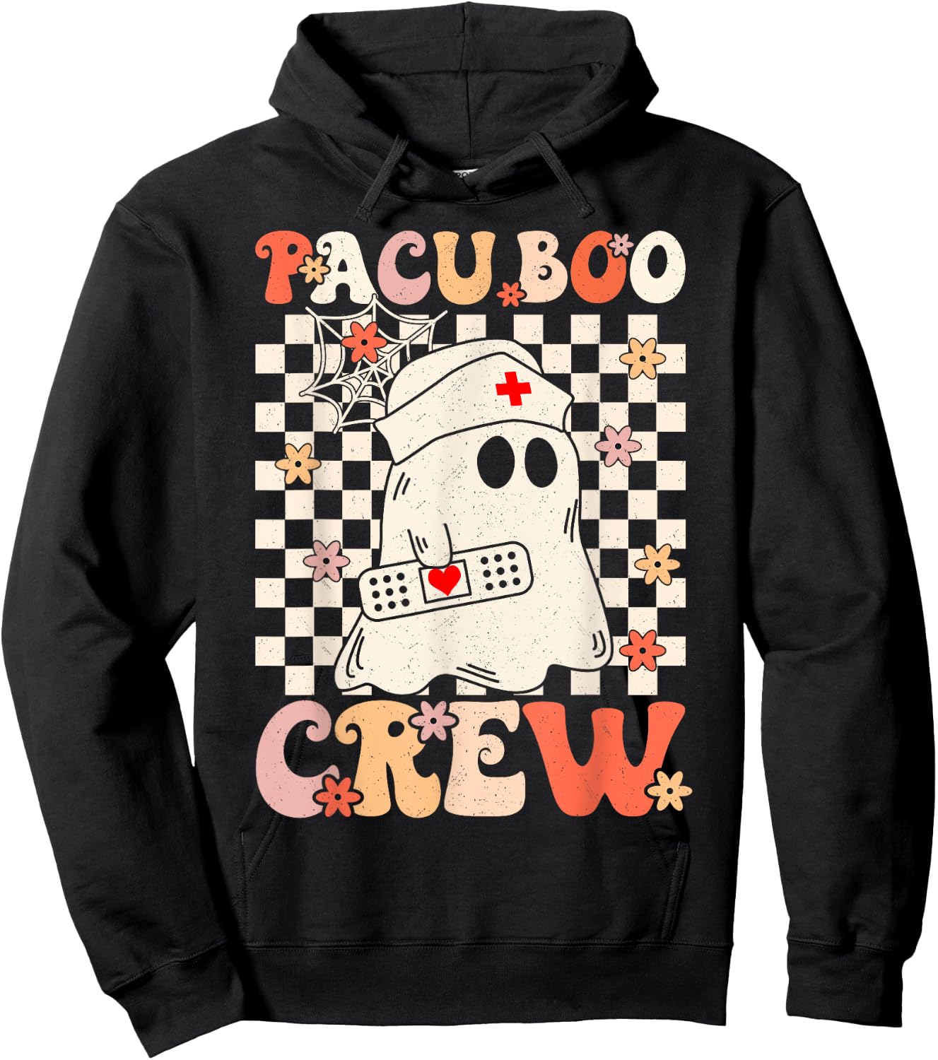 Pacu Boo Crew Ghost Pumpkin For PACU Nurse Halloween Hoodie - Hoodie | Black