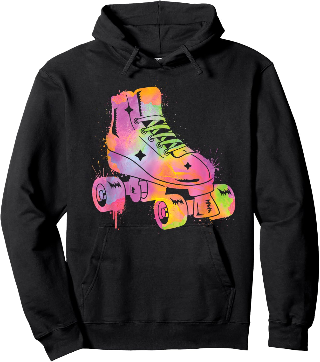 Roller Skater Rollerskate Women Girls Roller Skating Kids Hoodie - Hoodie | Black