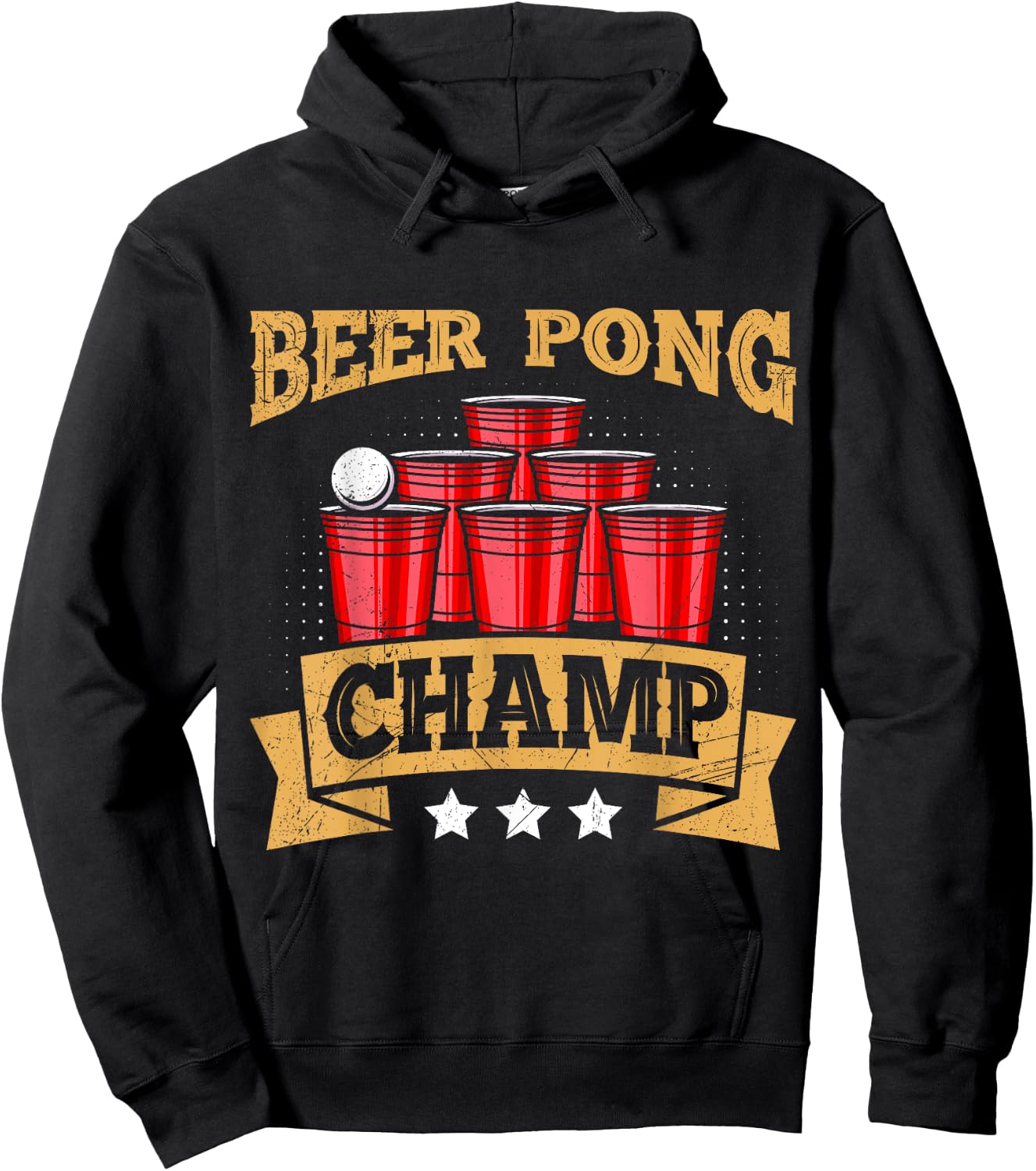 Beer Pong Champion Beer Pong Champ Beer Pong Hoodie - Hoodie | Black