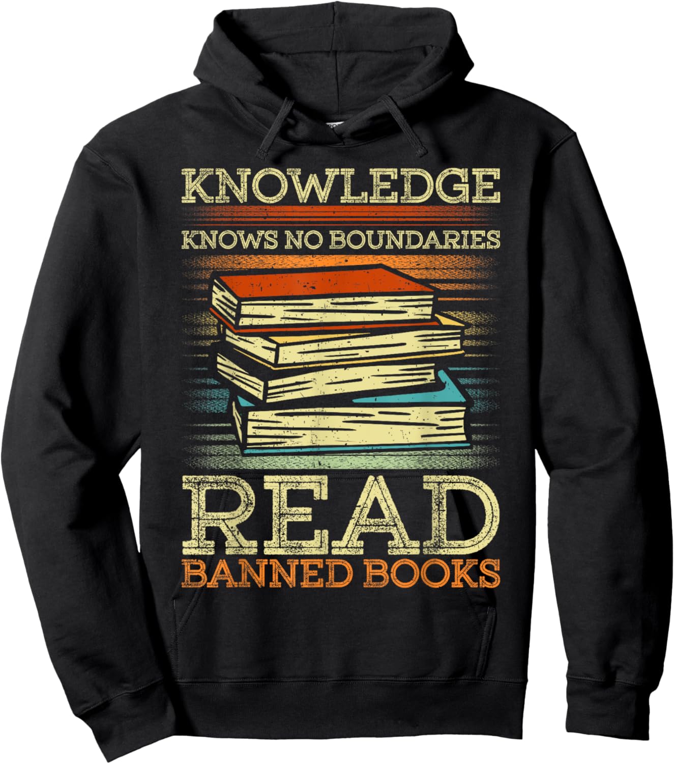 Celebrate Intellectual Freedom, Read Banned Books Hoodie - Hoodie | Black