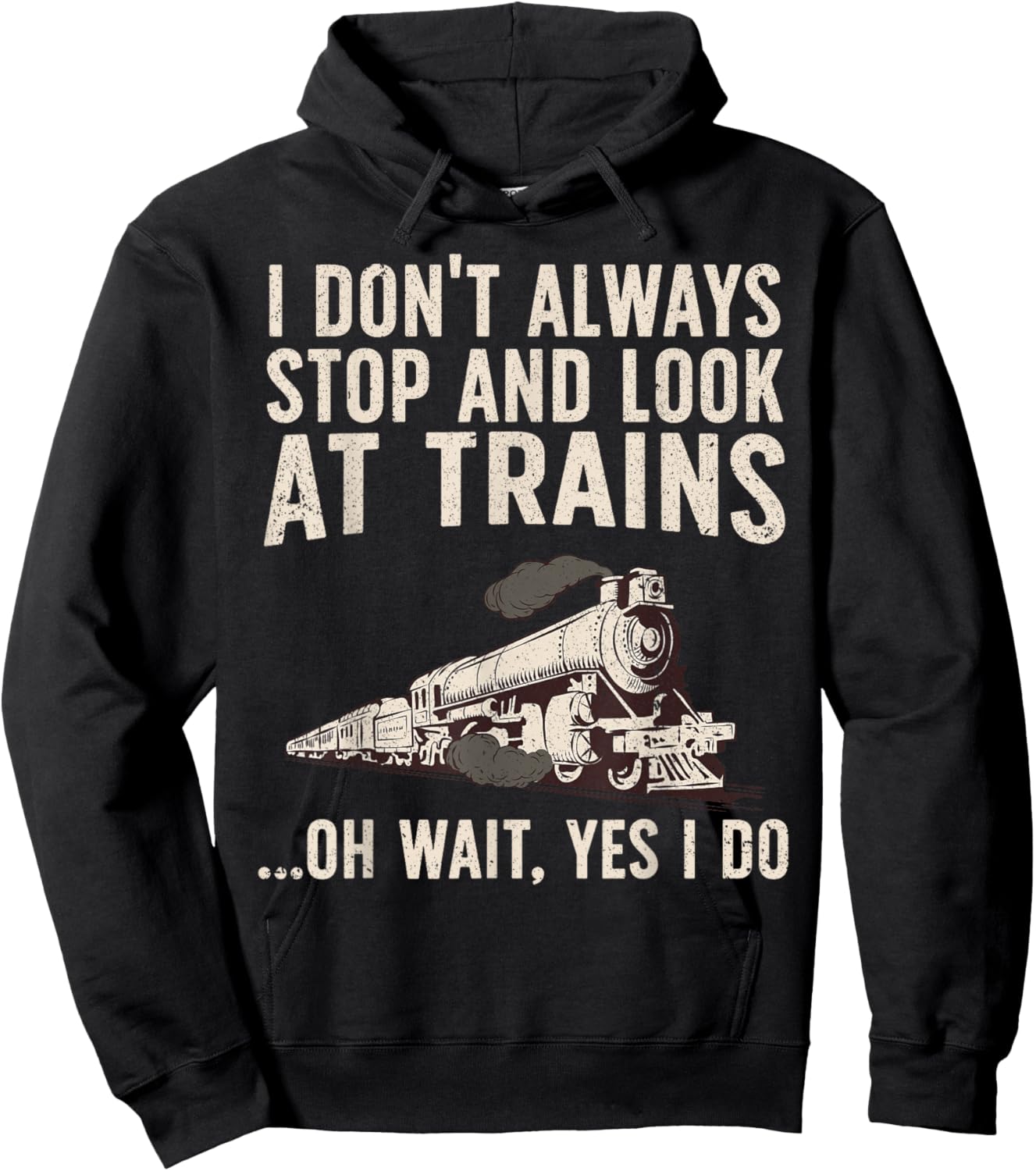 Cool Trains Women Train Collector Railroad Engine Hoodie - Hoodie | Black