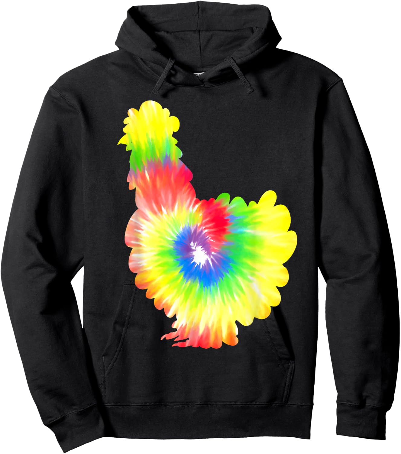 Silkie Chicken Hippi Farmer Poulet Pet Chinese Silk Chicken Hoodie - Hoodie | Black