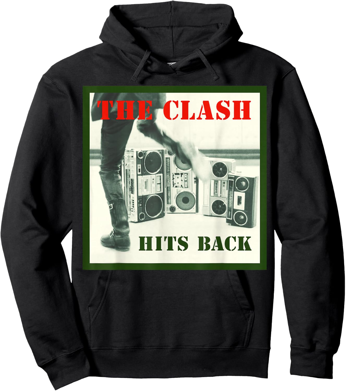 The Clash - Album Cover Hits Back Hoodie - Hoodie | Black
