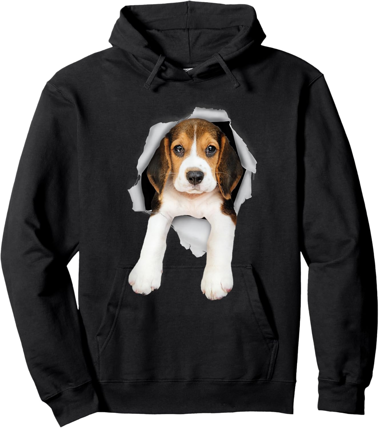 Sneaking Beagle - Puppy Dog Lover Animal Breeder Pet Owner Hoodie - Hoodie | Black