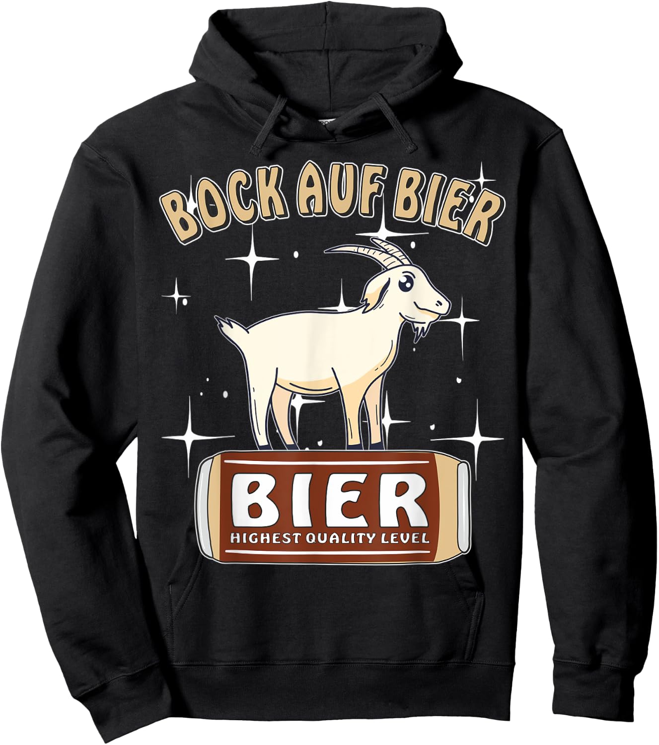 Bock auf Beer Bock Beer Drinker Beer Can Hoodie - Hoodie | Black