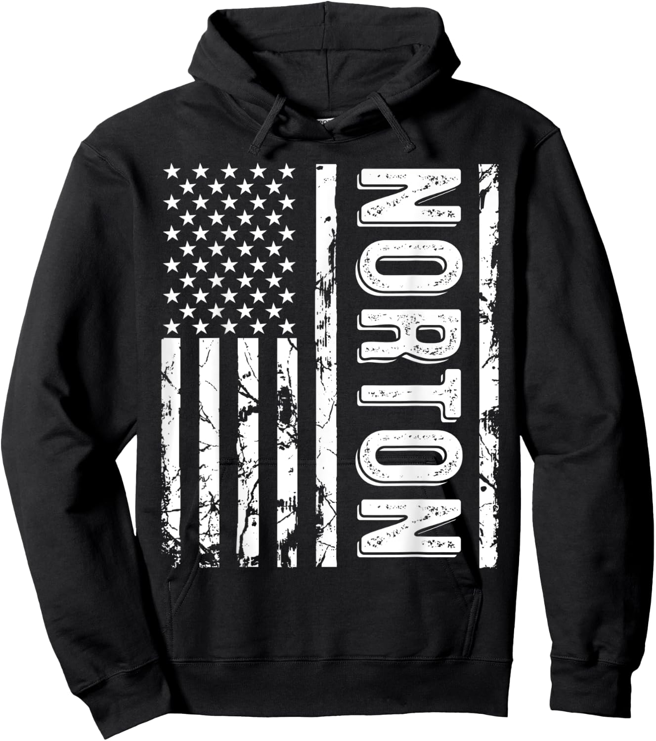 Norton Last Name Funny Surname Team Norton Family Reunion Hoodie - Hoodie | Black