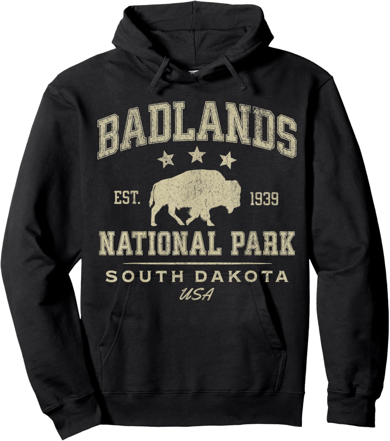 Badlands National Park South Dakota Nature Hiking Outdoors Hoodie - Hoodie | Black