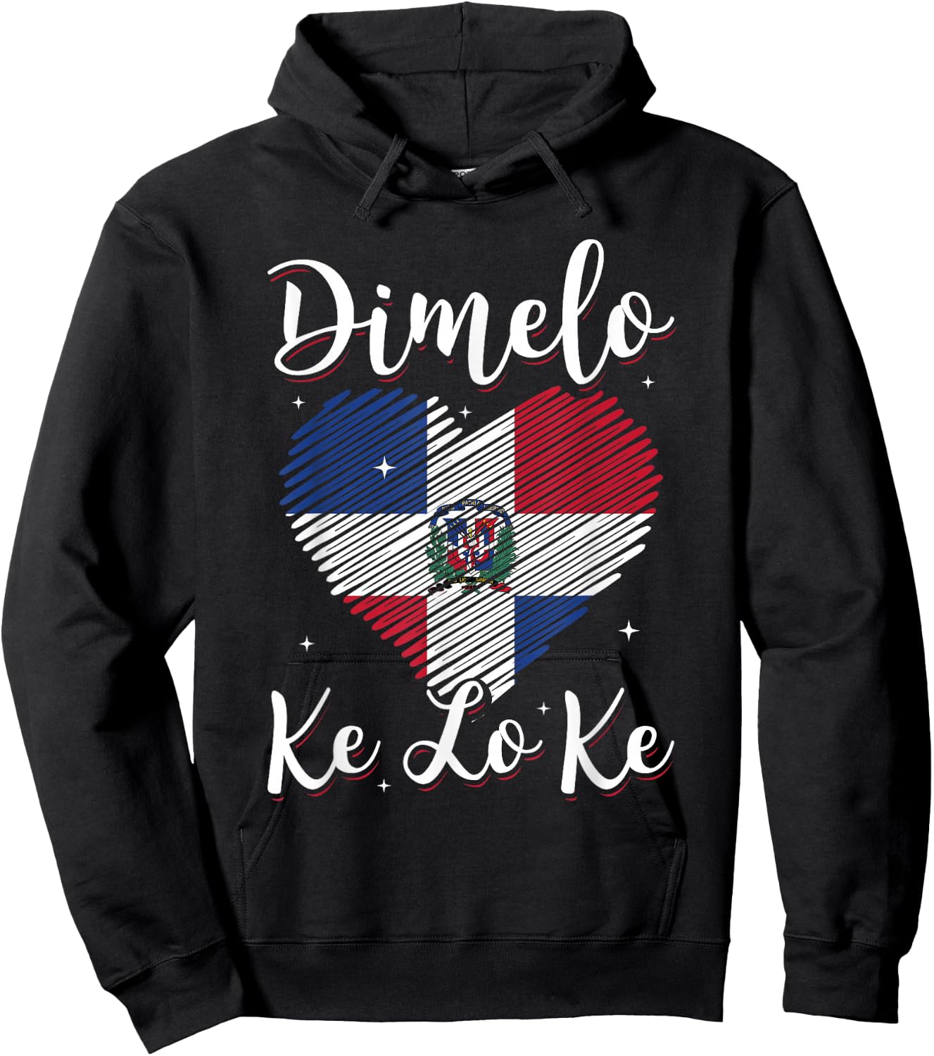 Dominican Republic Flag Dimelo Ke Lo Ke Women Dominicana Hoodie - Hoodie | Black
