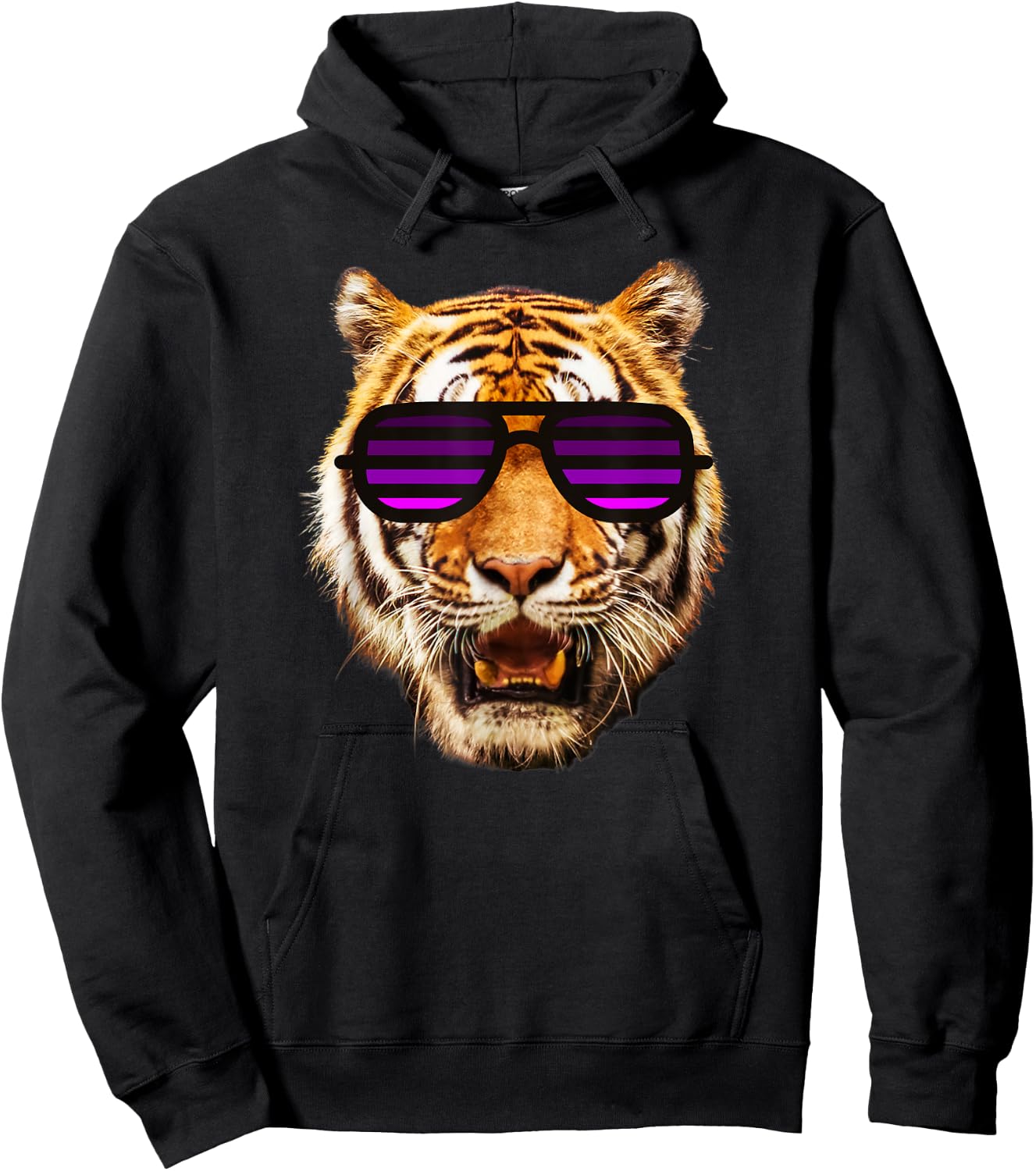 Kids Tiger Striped purple Sunglasses Toddler, Boy, Girl Hoodie - Hoodie | Black