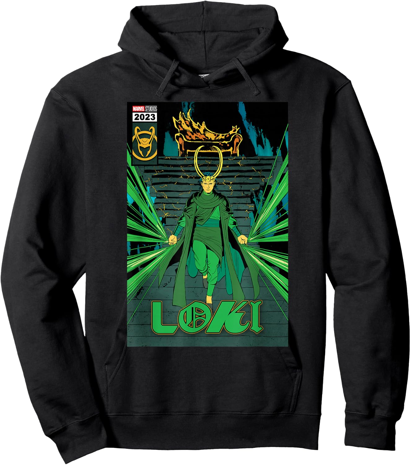 Marvel Studios Loki Season 2 God Loki Comic Cover Art Homage Hoodie - Hoodie | Black