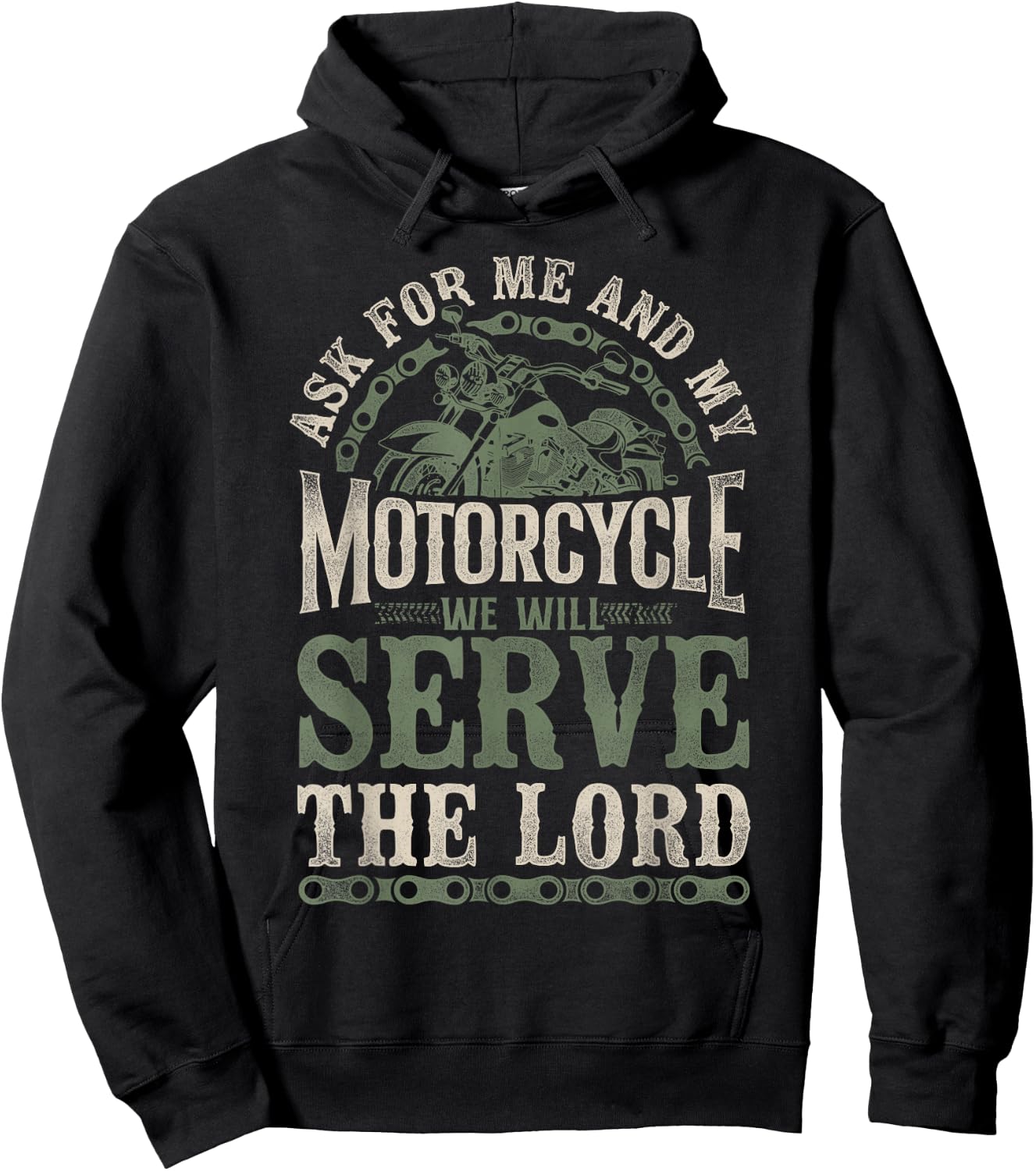 Classic Motorcycle Biker Jesus Faith Christian Biker As For Hoodie - Hoodie | Black
