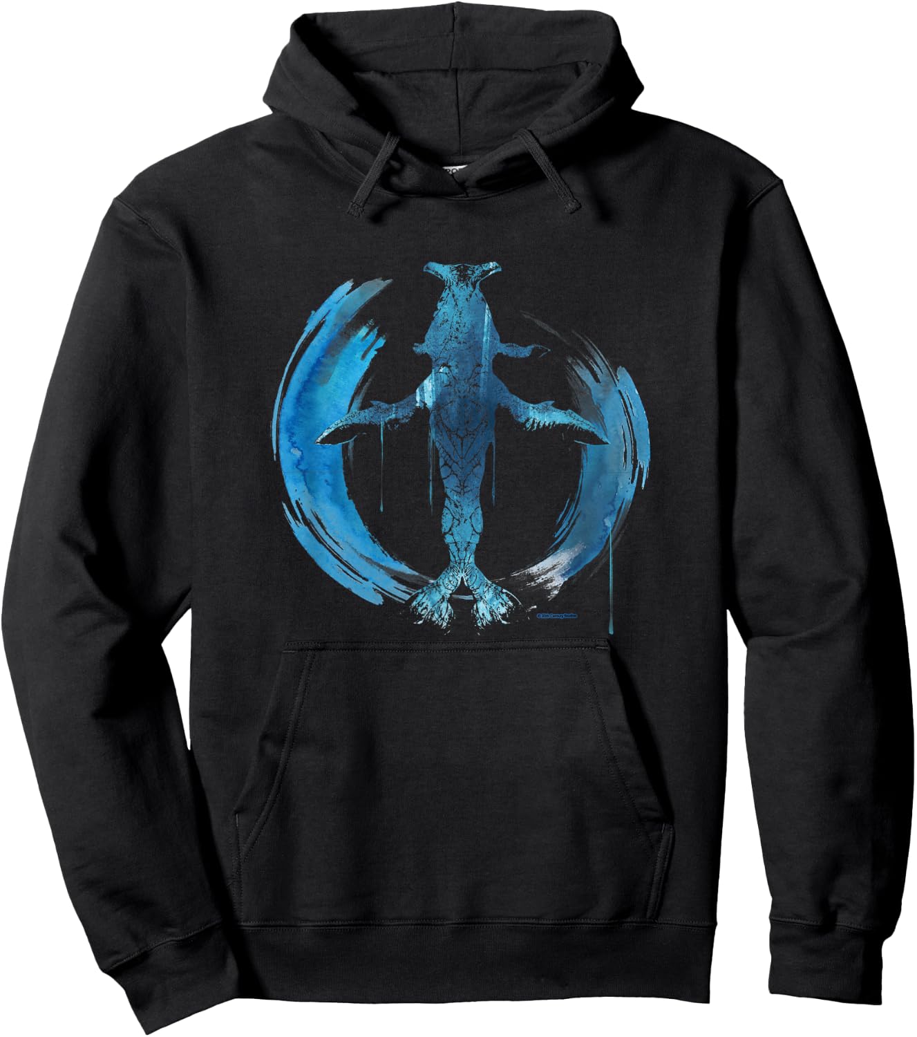 Avatar: The Way of Water Tulkun Tribal Art Circle Hoodie - Hoodie | Black
