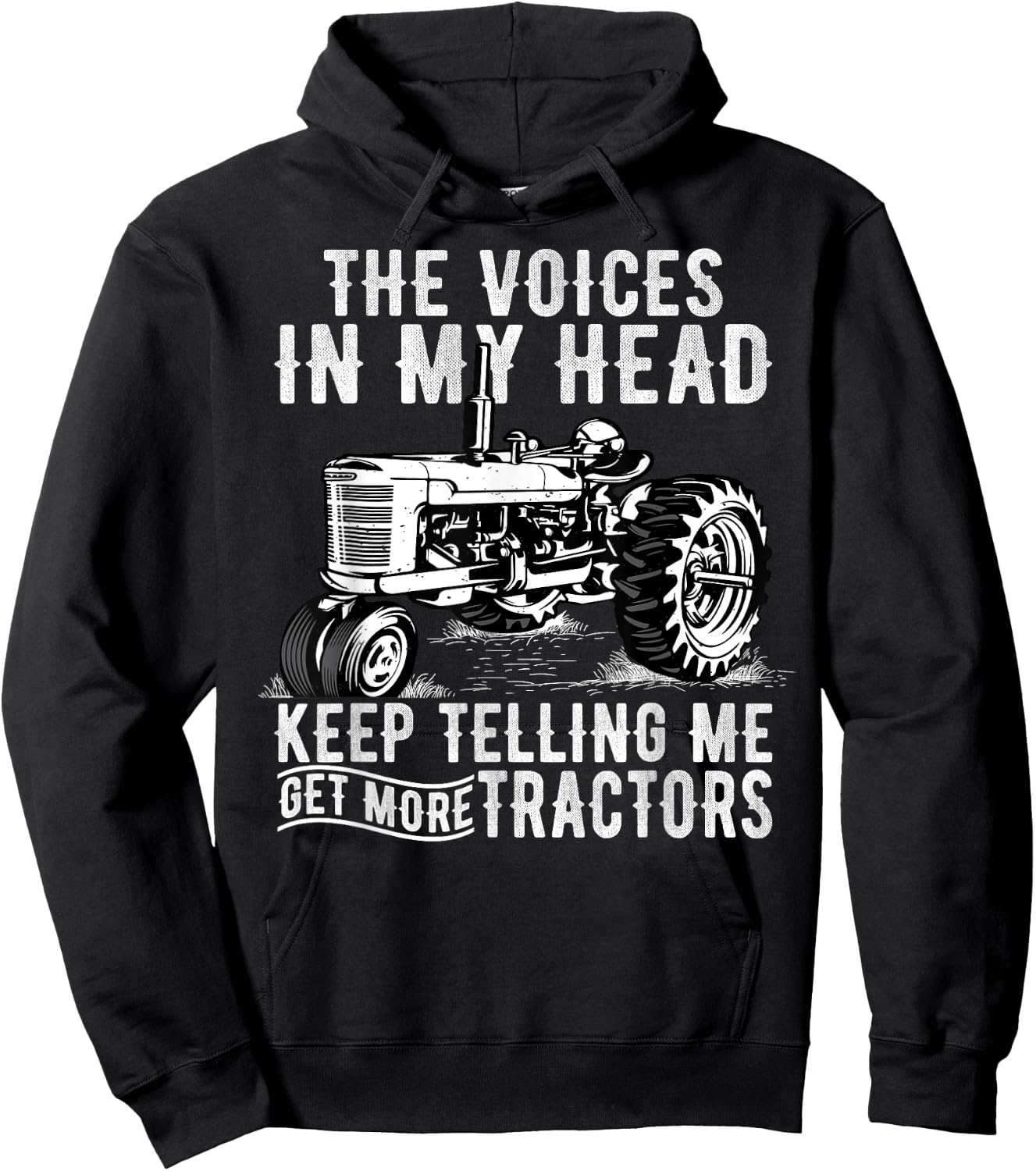 Get More Tractors Funny Quotes Tractors Driver Farmer Gifts Hoodie - Hoodie | Black