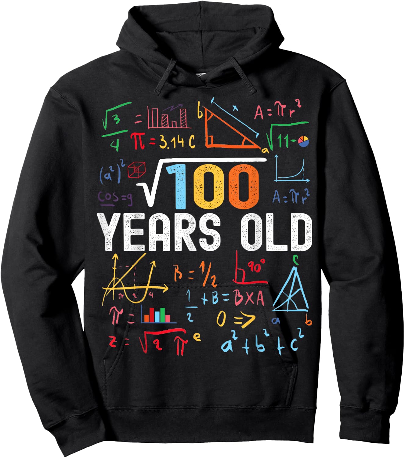 Square Root of 100 10th Birthday 10 Years Old Birthday Hoodie - Hoodie | Black