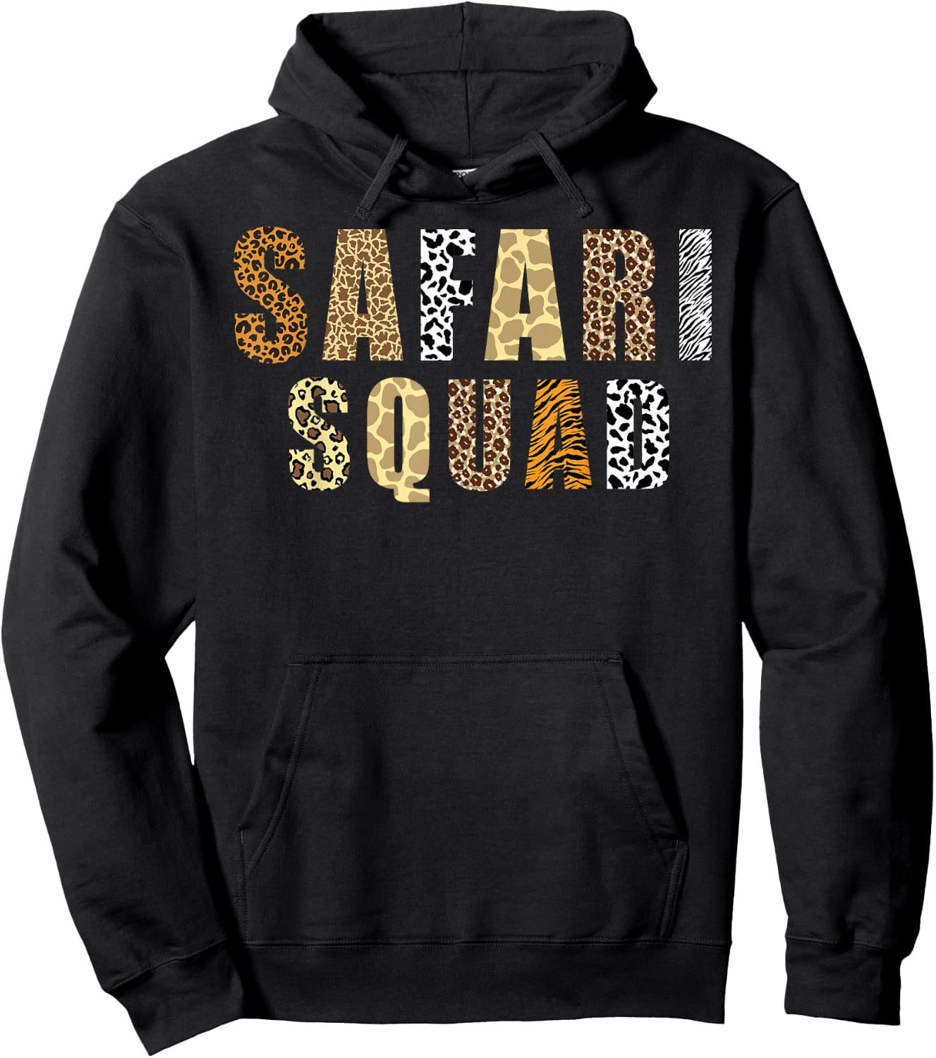 Safari Art Women Zoologist African Print Zoo Safari Hoodie - Hoodie | Black