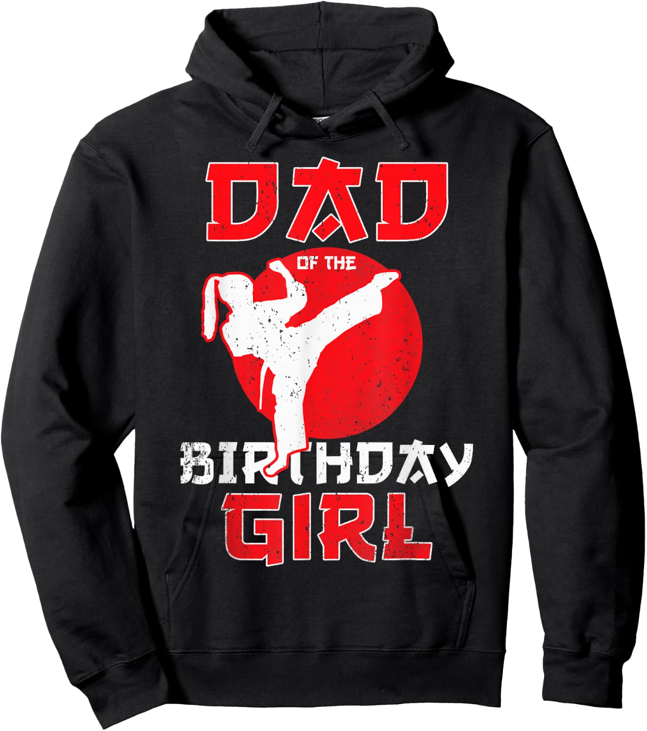 Dad Of The Birthday Karate Taekwondo Girl Martial Arts Hoodie - Hoodie | Black