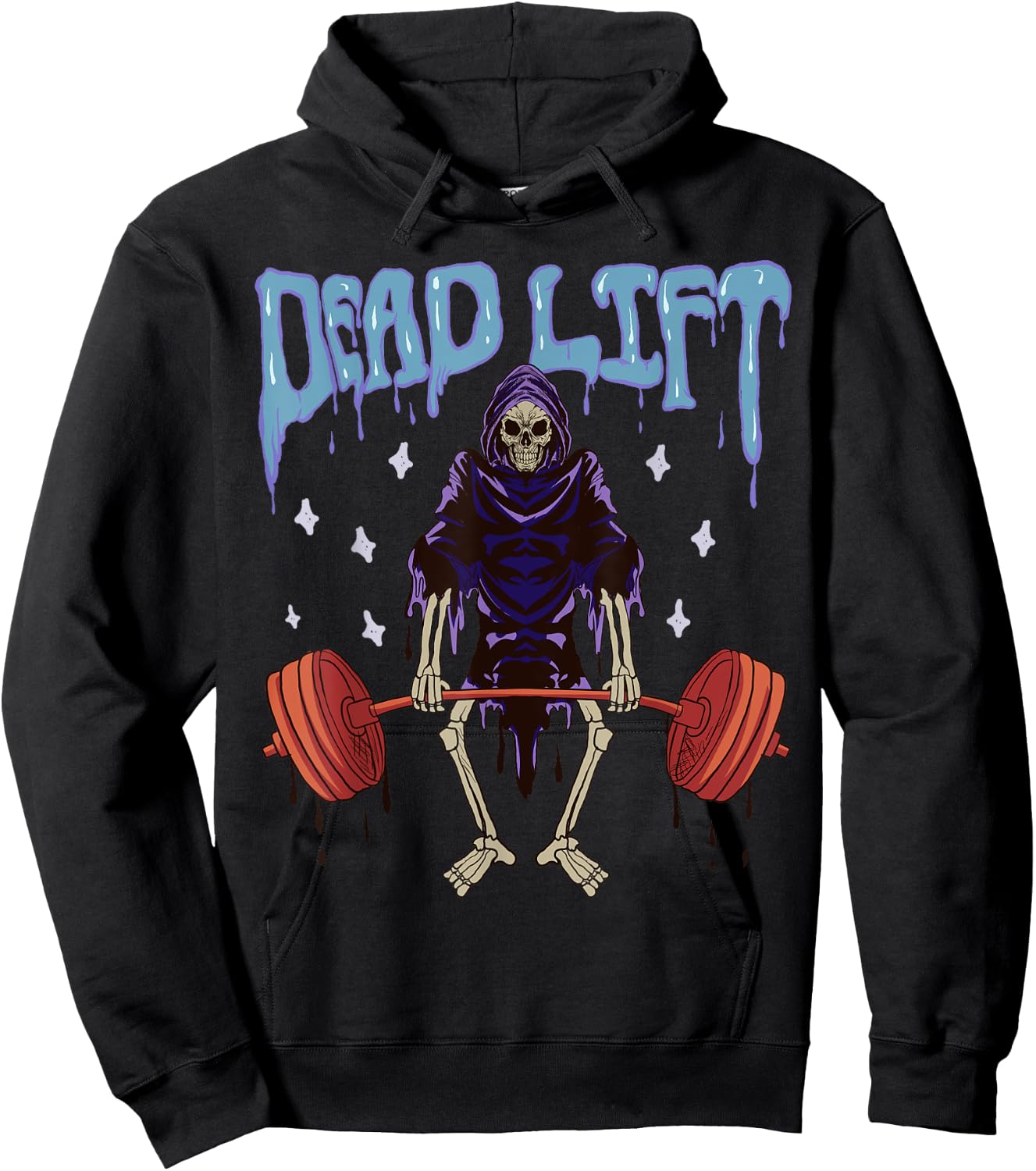 Funny Gym - Grim Reaper Deadlift Workout - Occult Hoodie - Hoodie | Black