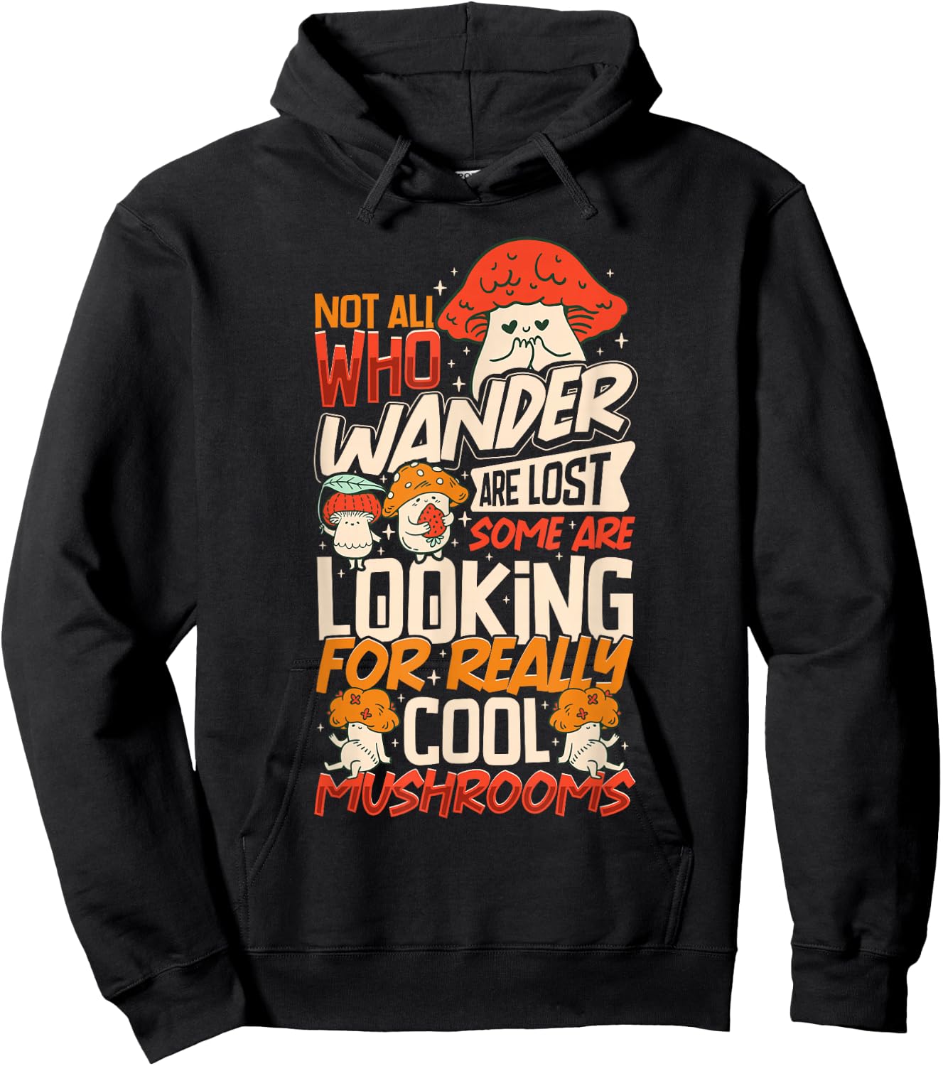 Mushroom Picker Mushroom Farmer Mushroom Picking Hoodie - Hoodie | Black