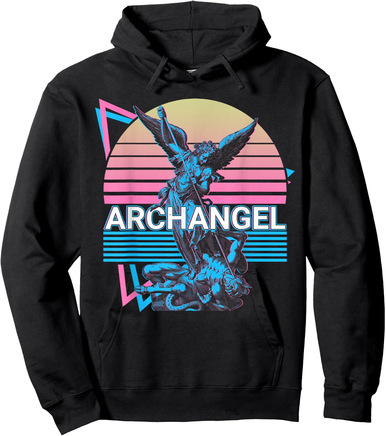 Archangel Michael Saint Michael Retro Hoodie - Hoodie | Black