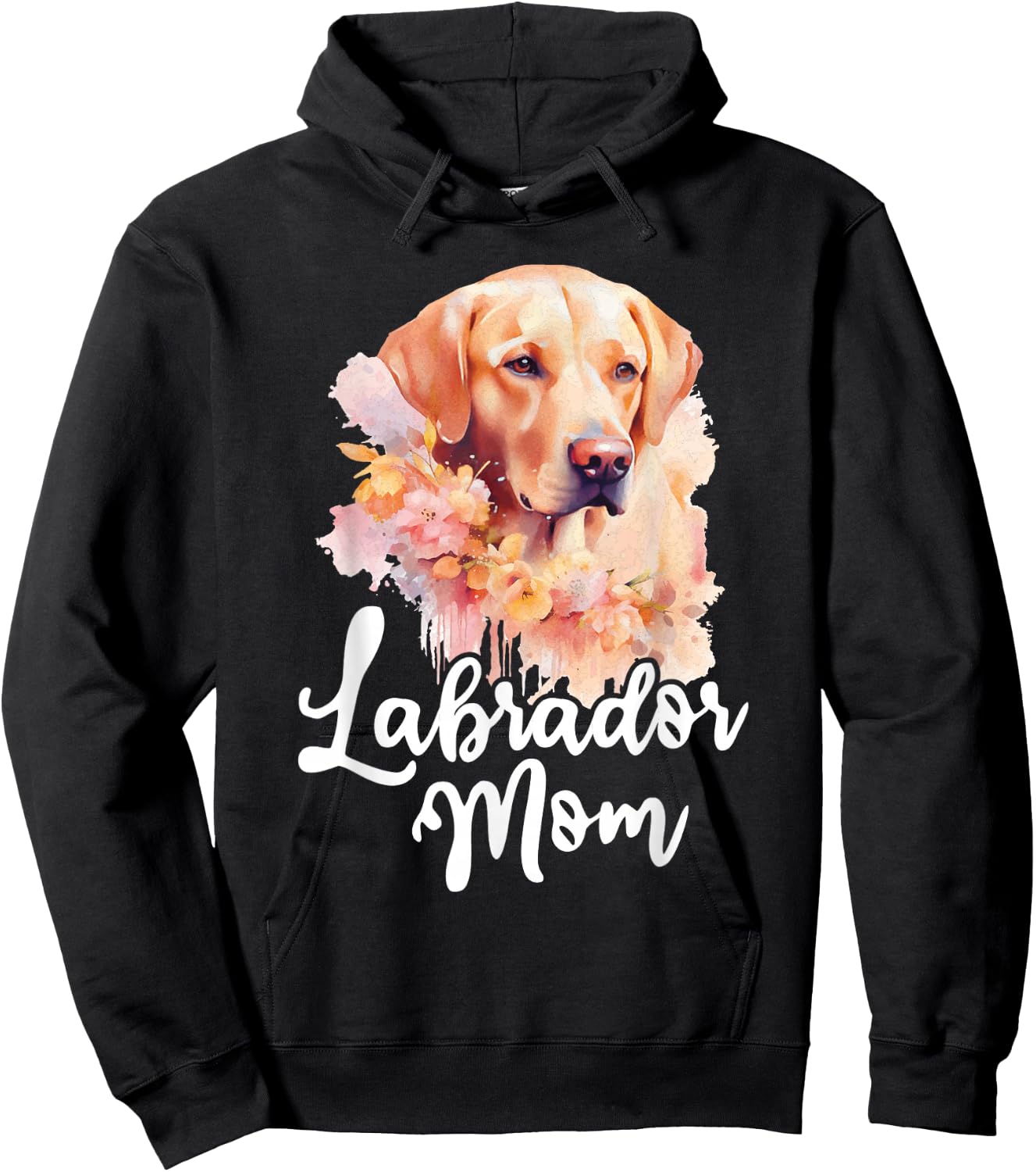 Labrador Mom - Retro Dog Owner Pet Canine Lover Hoodie - Hoodie | Black