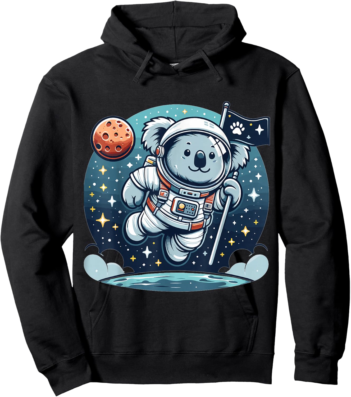 Astronaut Koala Bear for Koala Bear lovers and Koala Bear Hoodie - Hoodie | Black