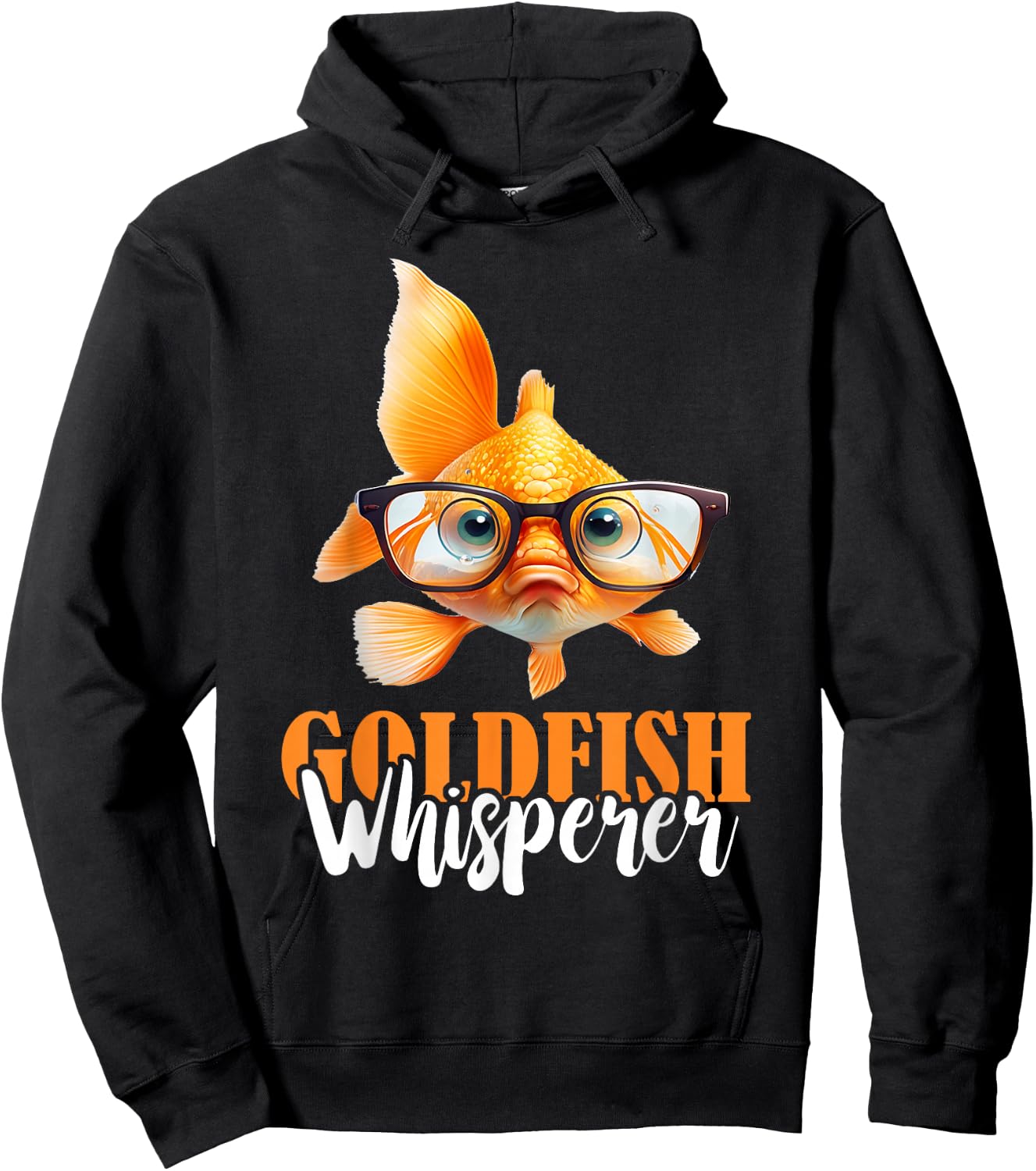 Goldfish Whisperer Fish Lover Goldfish Lover Fishkeeper Hoodie - Hoodie | Black