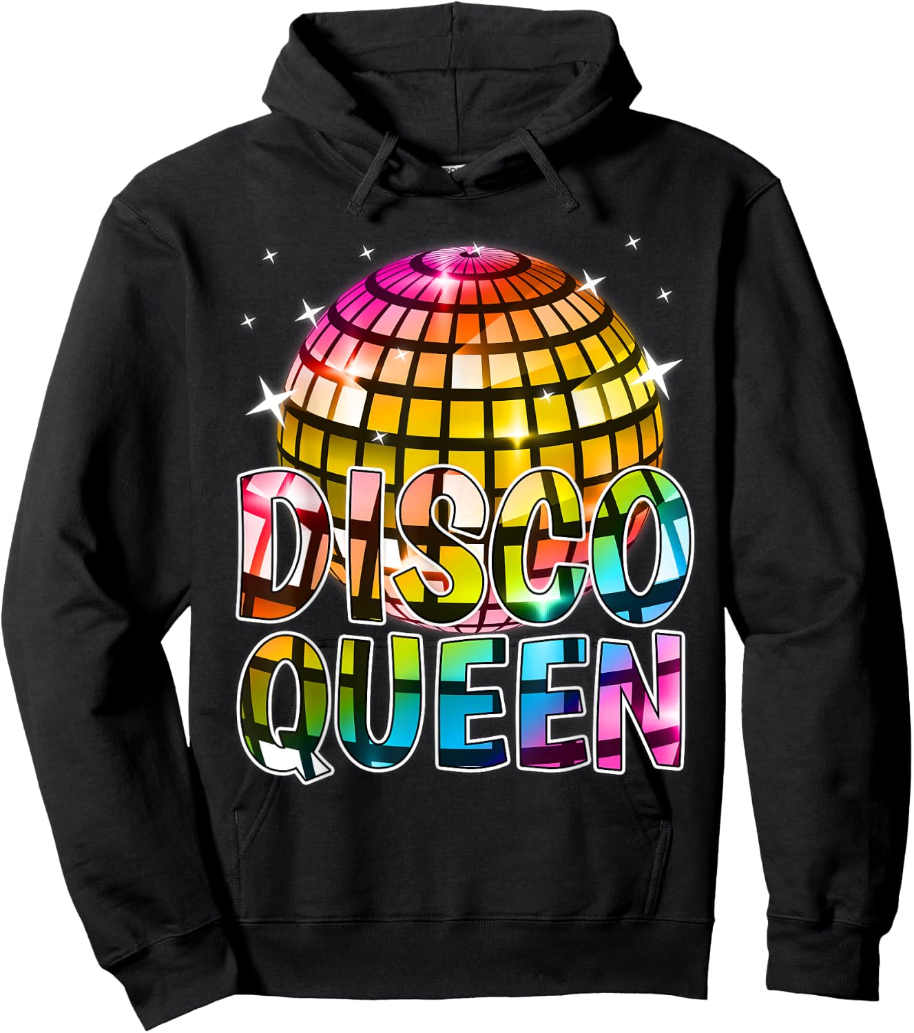 Disco Queen Reunion Best Friend Party Birthday Queen Squad Hoodie - Hoodie | Black