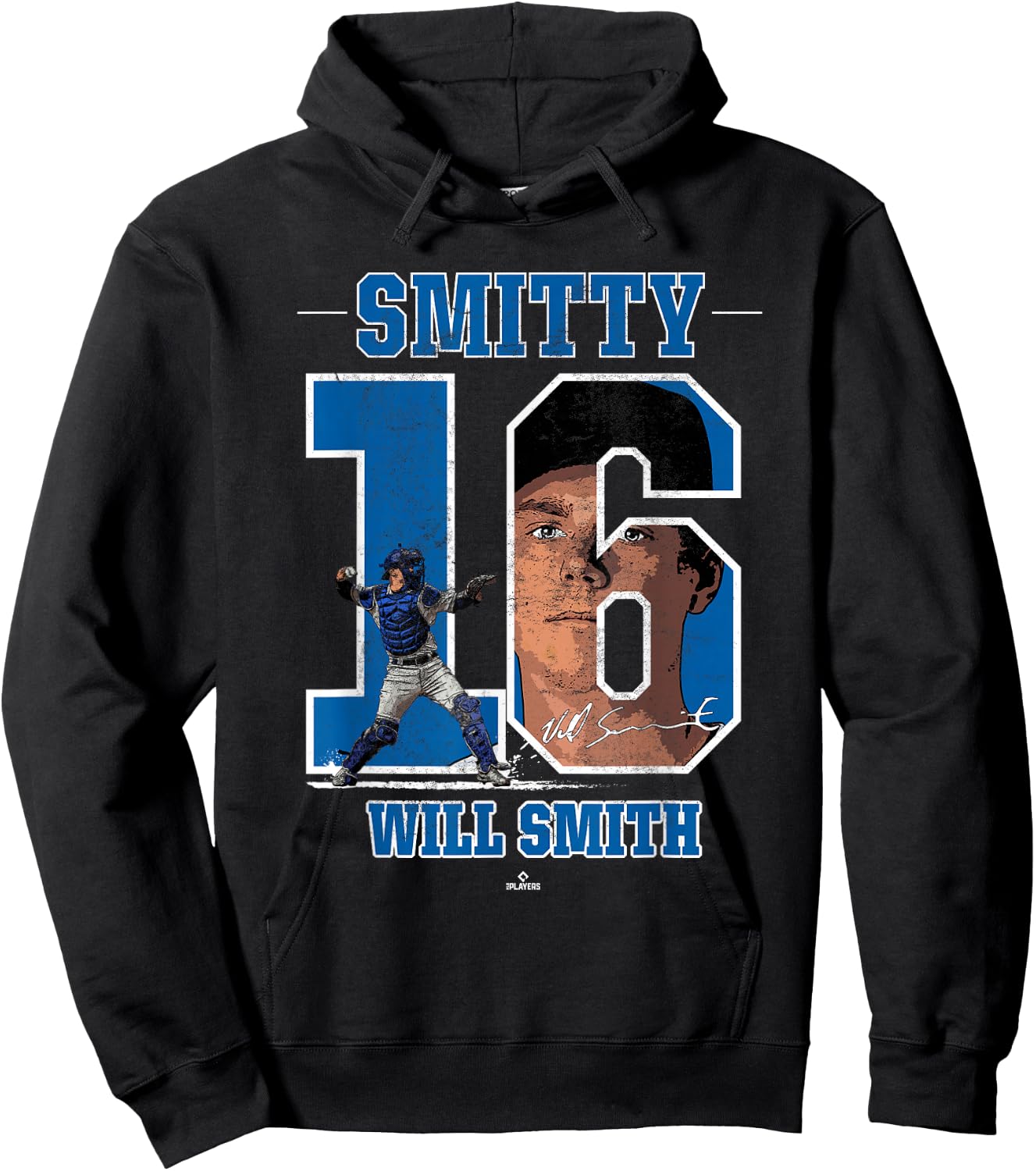 Smitty Will Smith Will Smith LA Los Angeles MLBPA Hoodie - Hoodie | Black