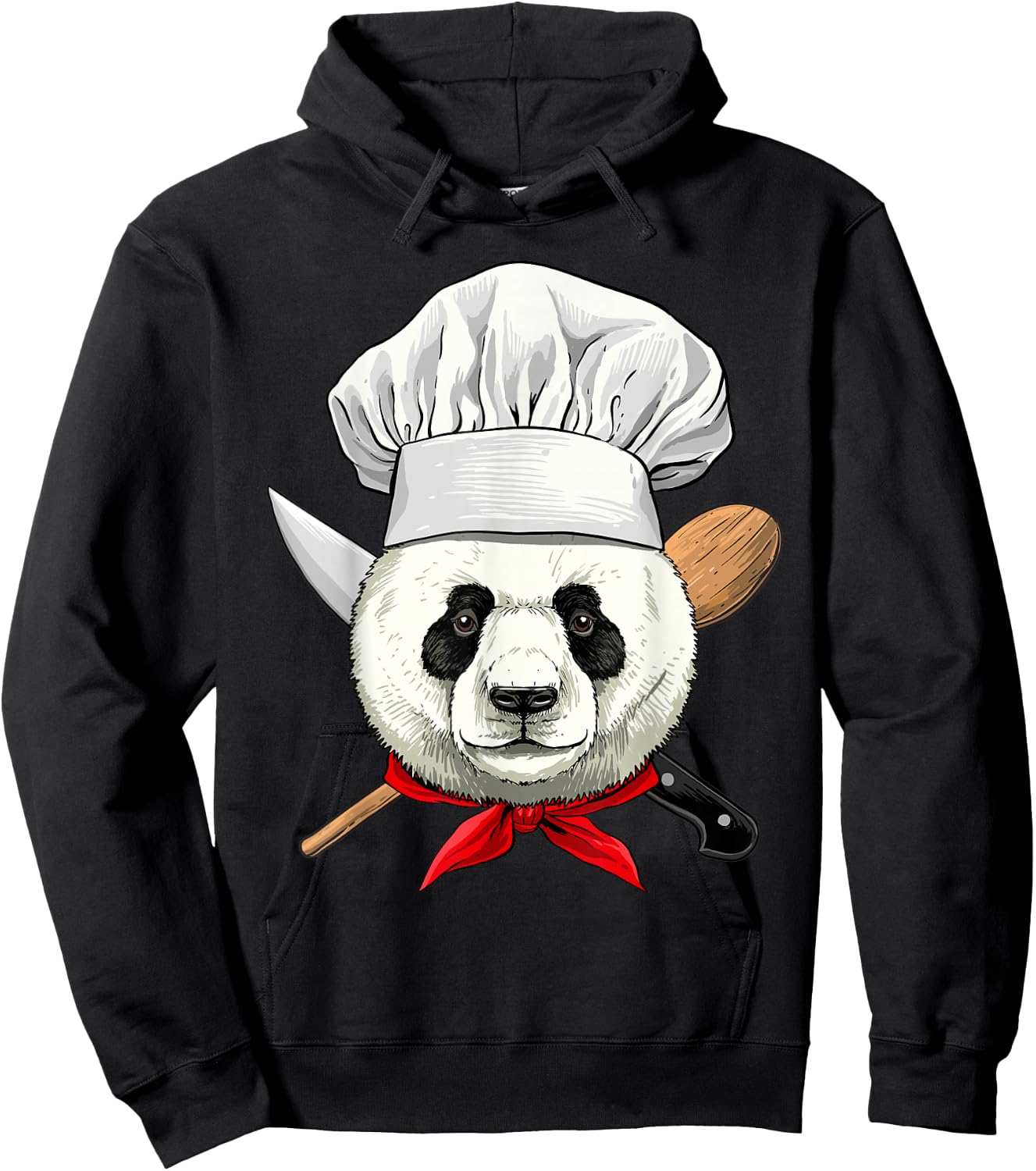Restaurant Panda Chef Cook Culinary Kitchen Cooking Lover Hoodie - Hoodie | Black