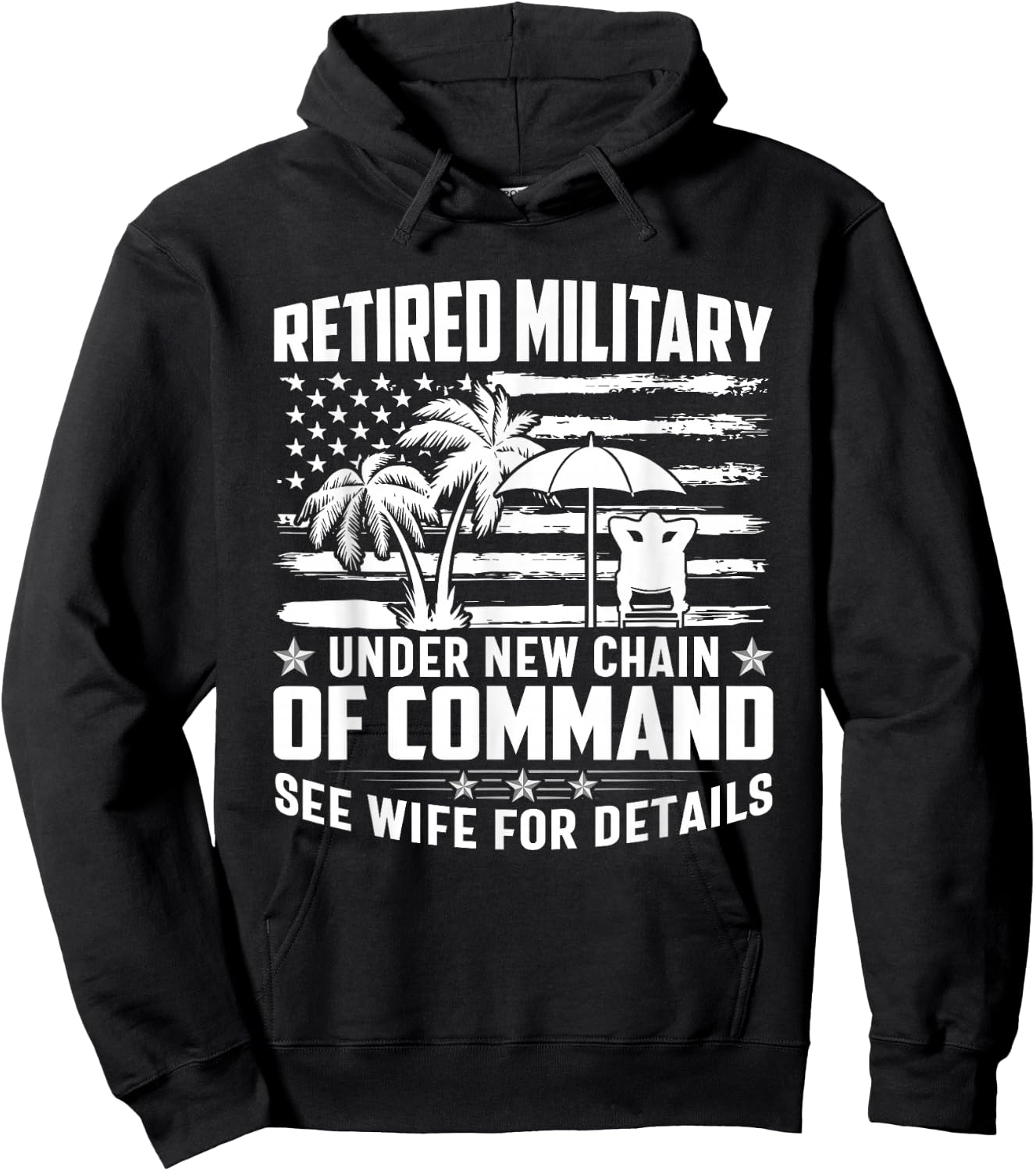 Retired military under new chain of command see wife details Hoodie - Hoodie | Black