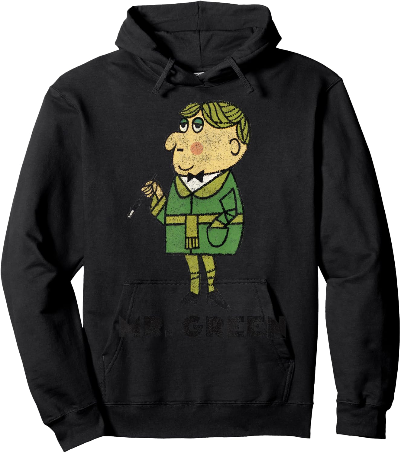 Clue Retro Mr. Green Portrait Hoodie - Hoodie | Black