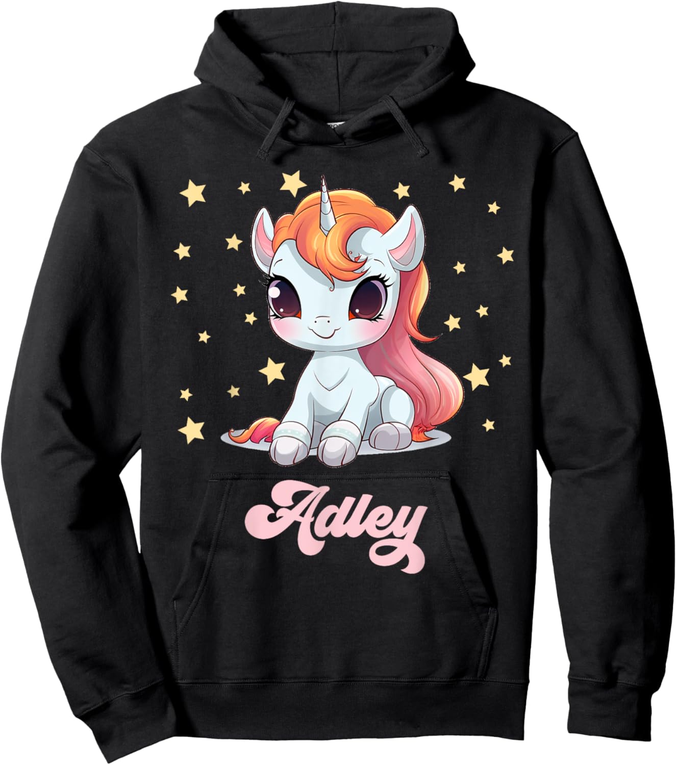 Adley Merch Unicorn Design Hoodie - Hoodie | Black