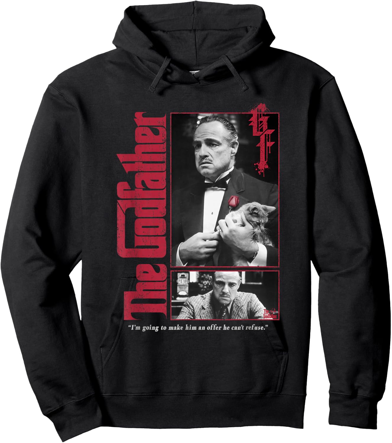 The Godfather Don Vito Offer Classic Quote Poster Hoodie - Hoodie | Black