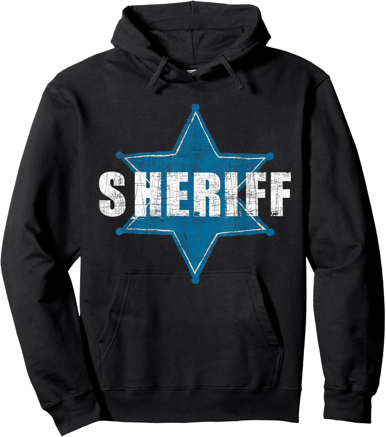 Sheriff - Law Enforcement Personnel Police Blue Line Support Hoodie - Hoodie | Black