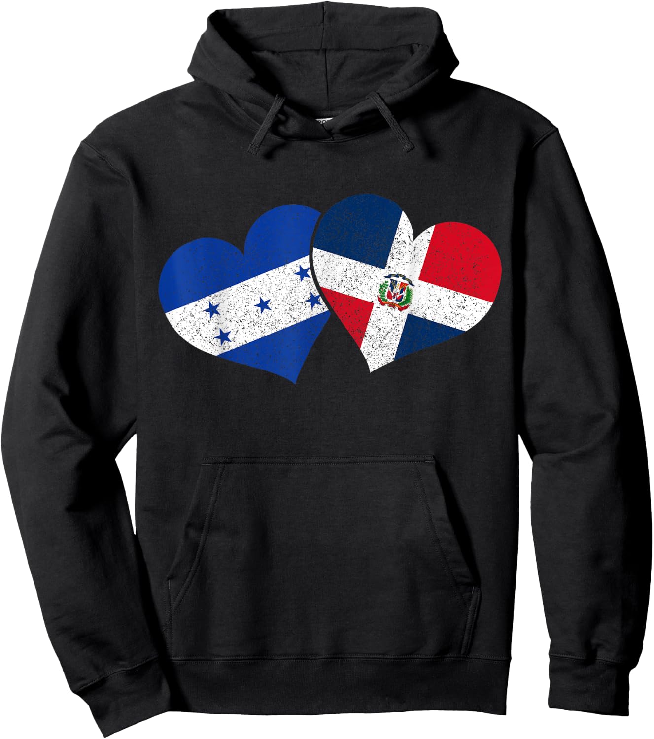 Honduras Dominican Republic Honduran Flag Pride Heritage Hoodie - Hoodie | Black