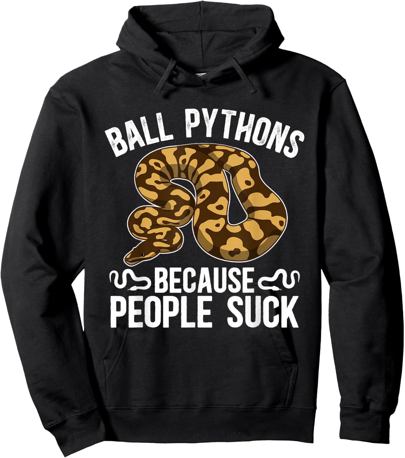 Ball Python Owner Ball Python Dad Funny Ball Python Mom Hoodie - Hoodie | Black