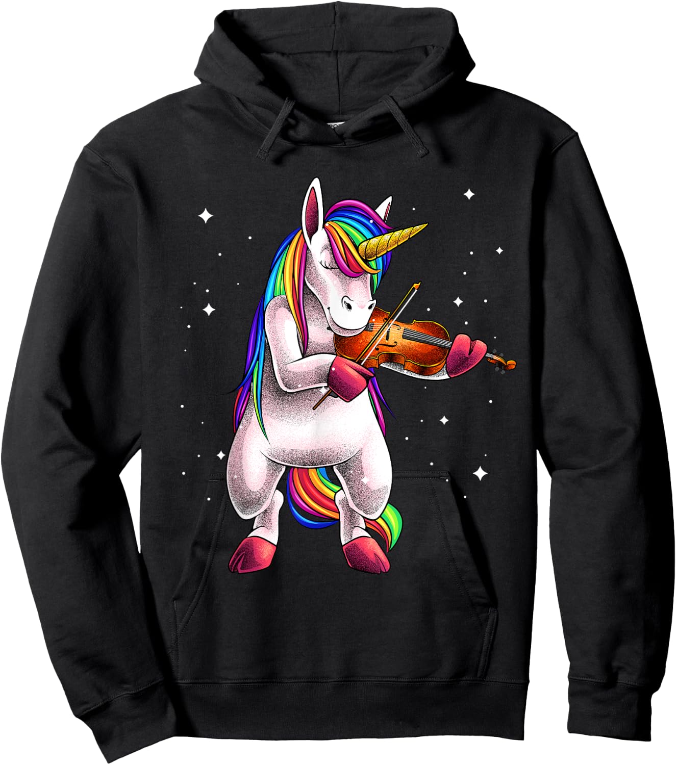 Cool Violin Girls Kids Viola Lover Music Player Hoodie - Hoodie | Black