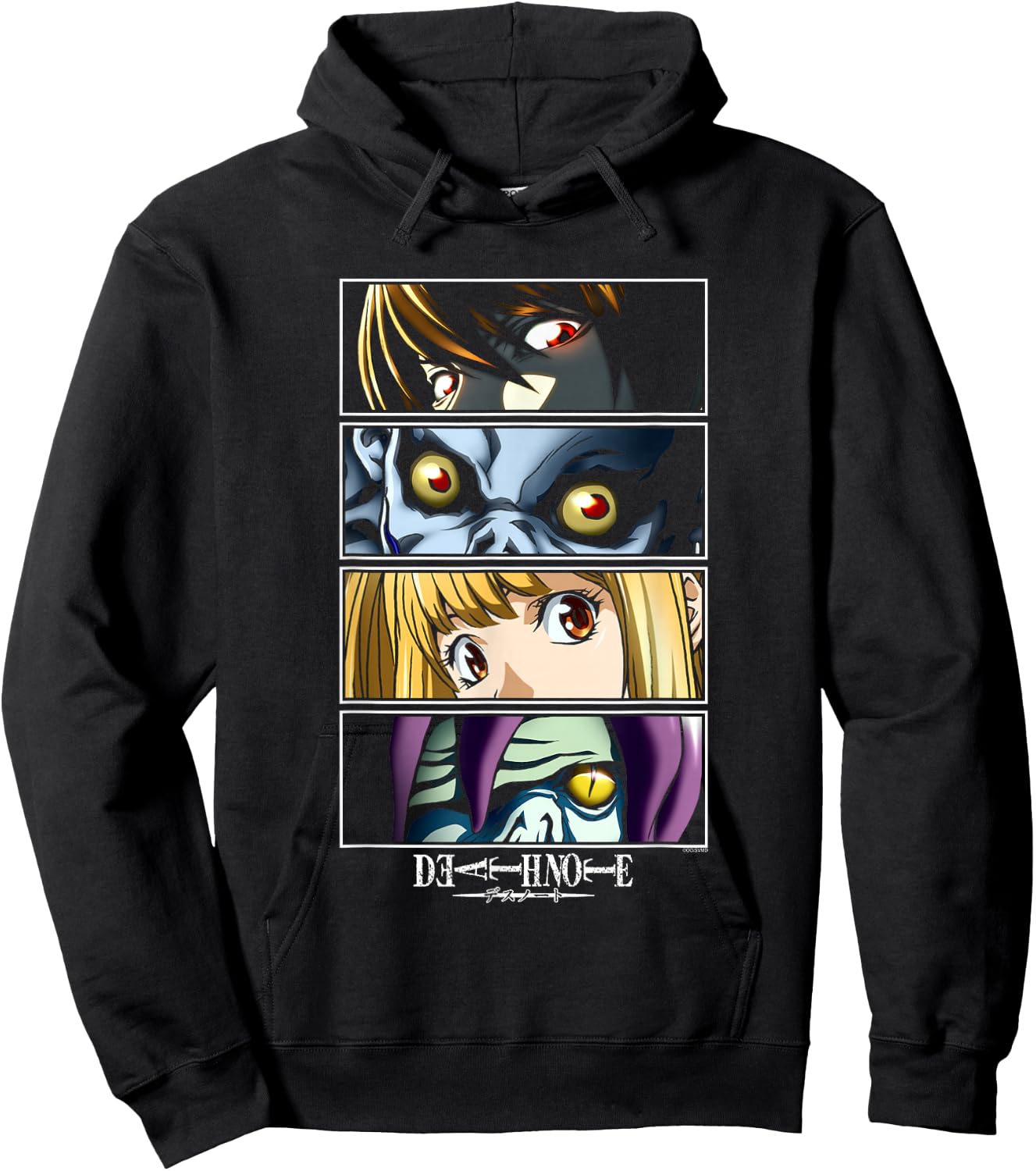 Death Note Close Up Character Eyes Anime Hoodie - Hoodie | Black