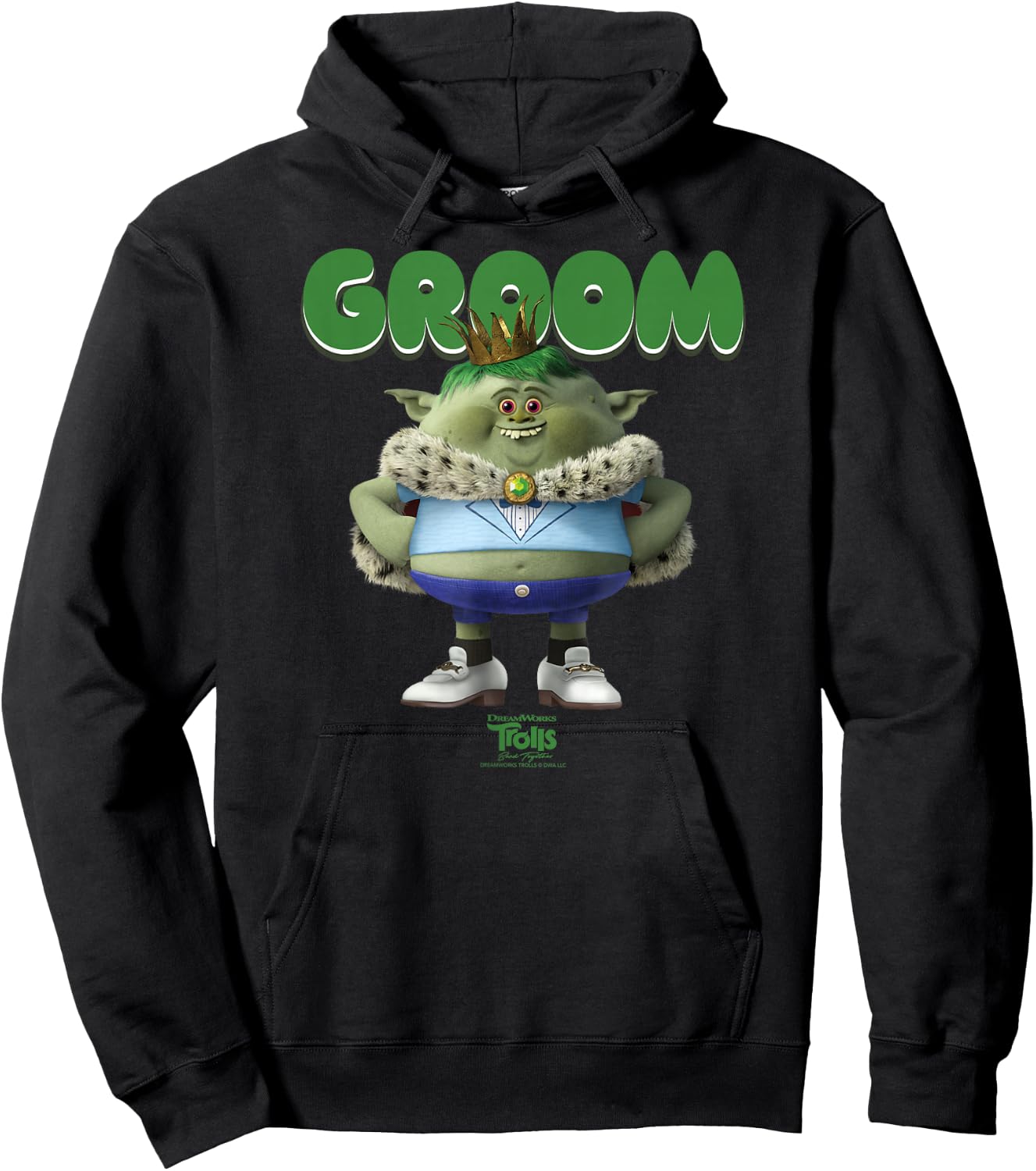 DreamWorks Trolls Band Together King Gristle Hoodie - Hoodie | Black