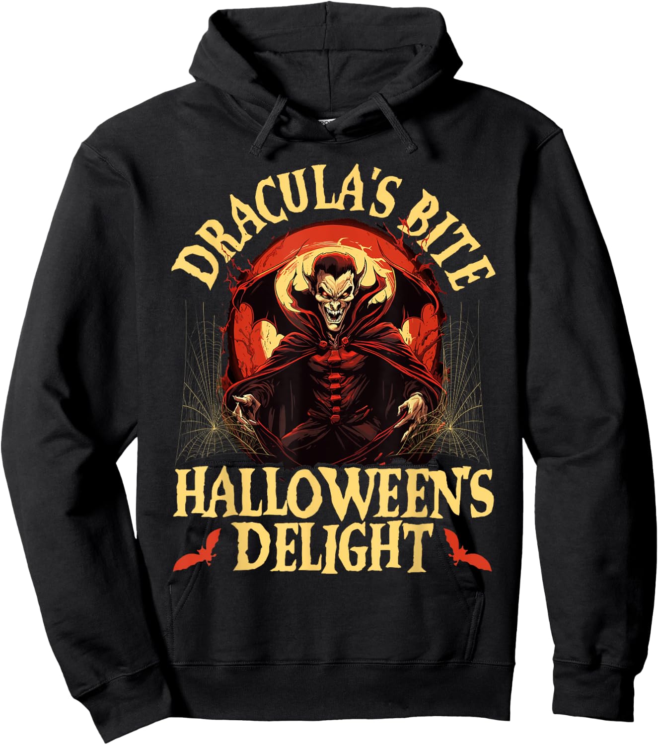 Dracula Halloween Scary Trick Or Treat Spooky Vampire Hoodie - Hoodie | Black